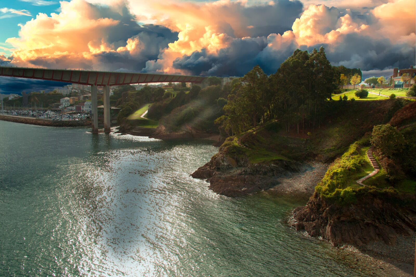Nikon D800 sample photo. Storm, galicia, ribadeo photography