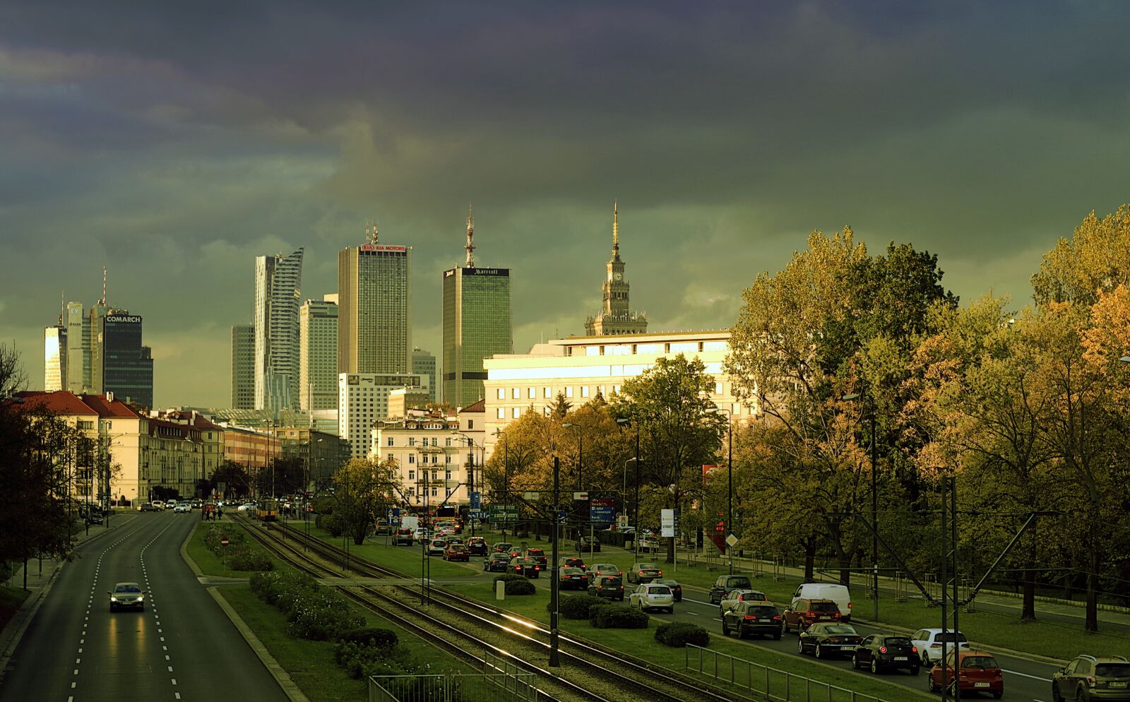 Pentax K-S2 sample photo. Warsaw, the centre of photography