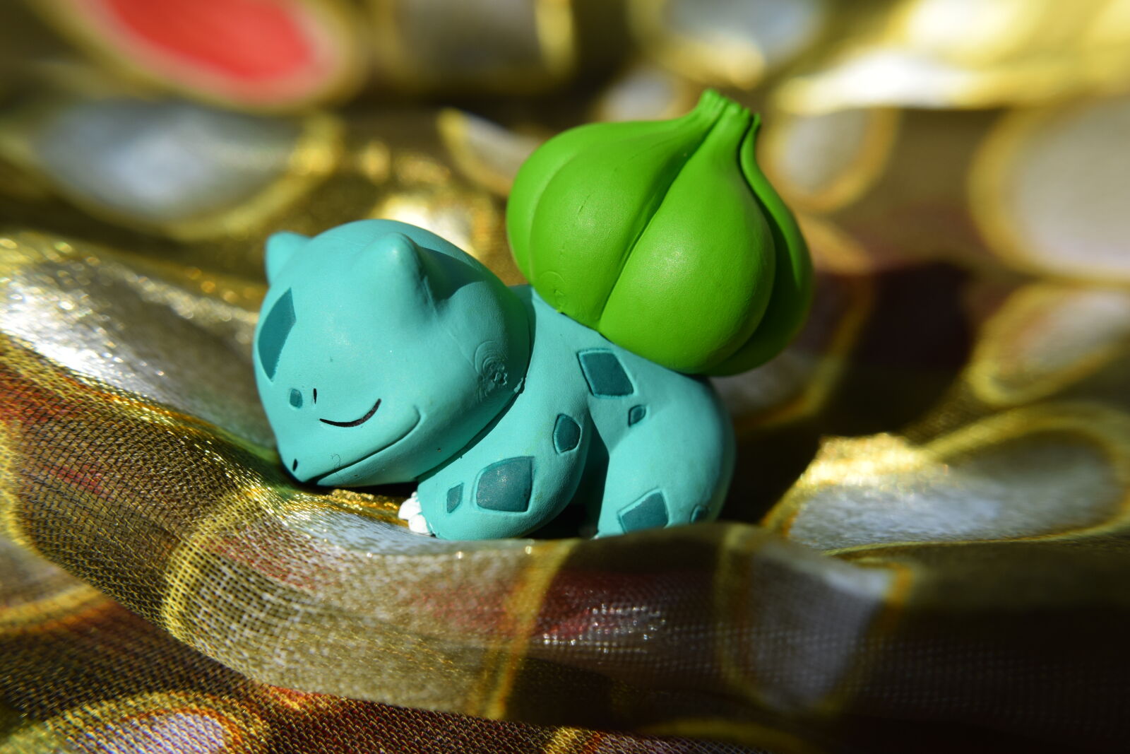 Nikon D3300 sample photo. Asleep, bulbasaur, figure, figurine photography