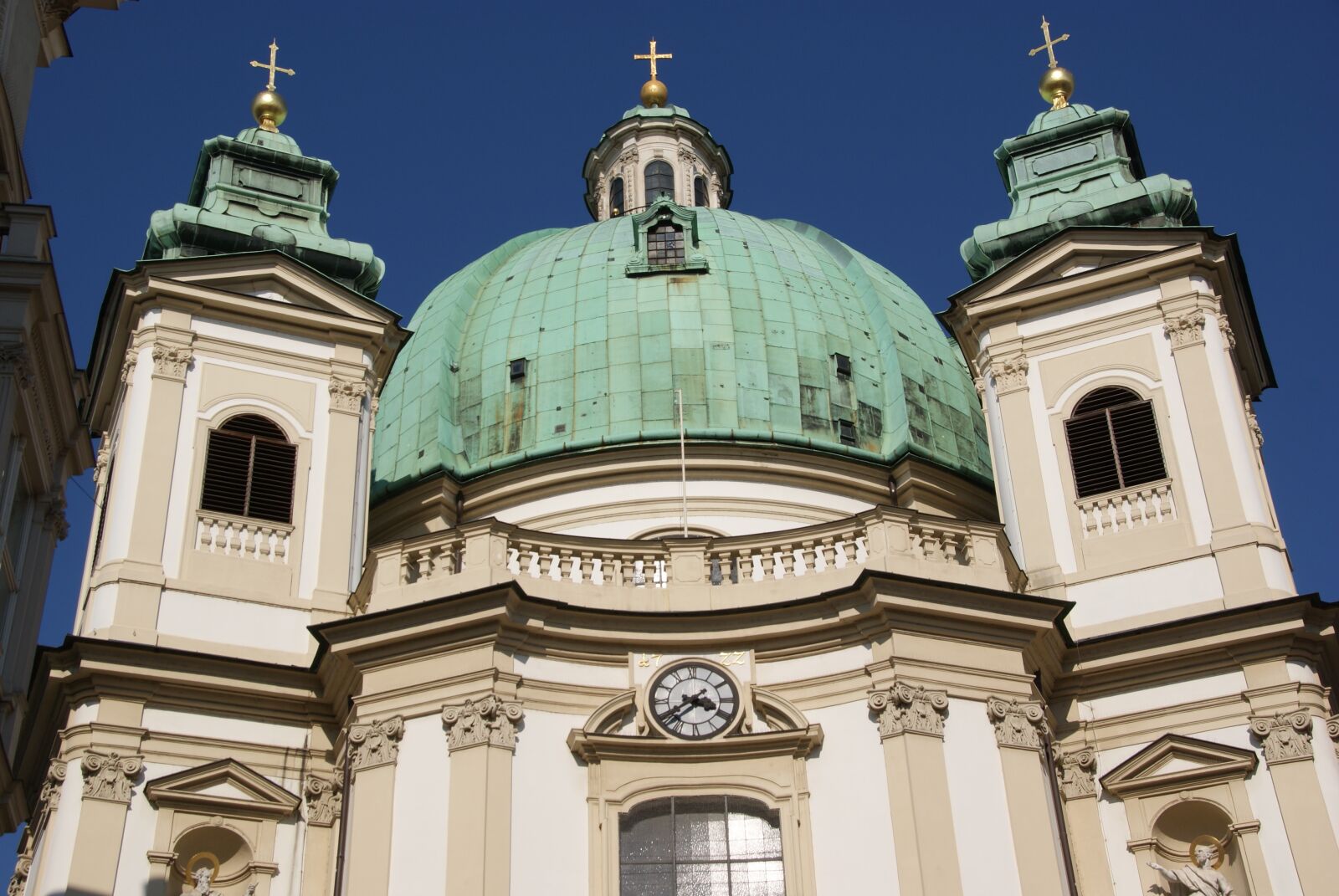 Sony Alpha DSLR-A230 sample photo. Peterskirche, vienna, dome photography