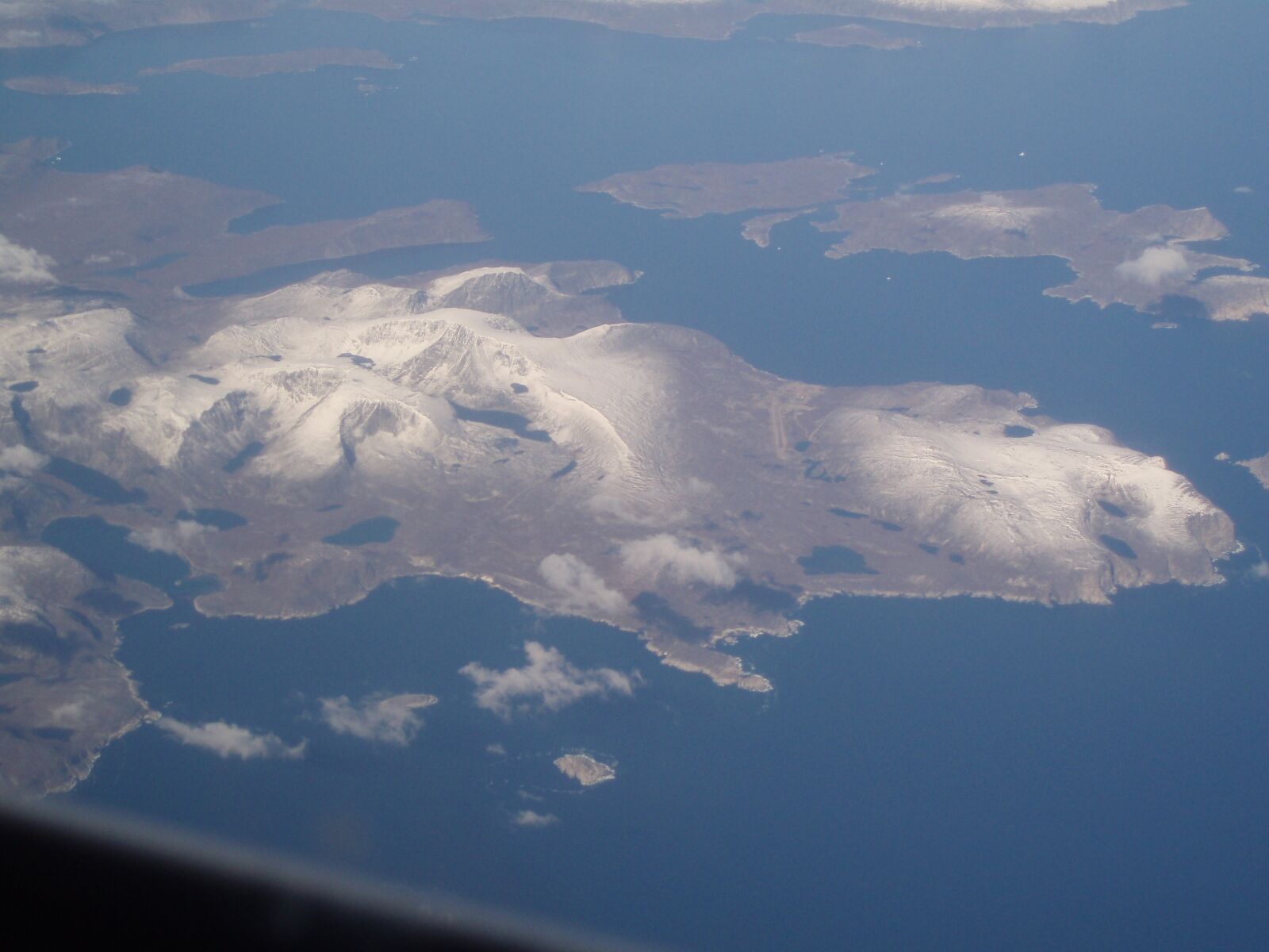 Olympus u700,S700 sample photo. Flight, clouds, greenland photography