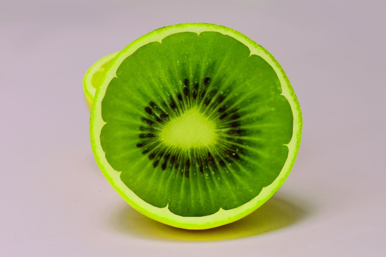 Nikon D3400 sample photo. Kiwi, orange, mounting fruit photography