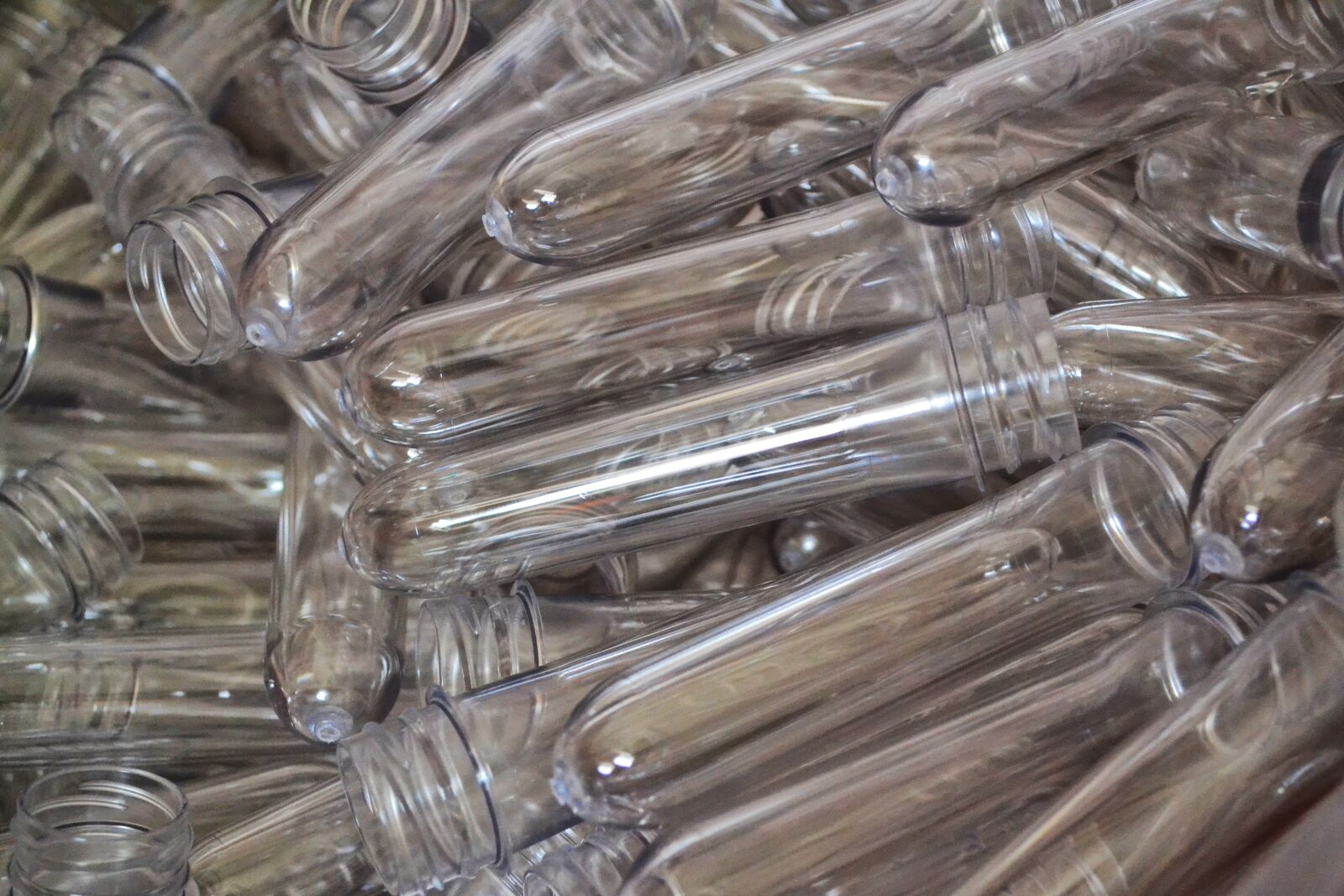 Nikon D3100 sample photo. Pet preforms, material, polyethylene photography