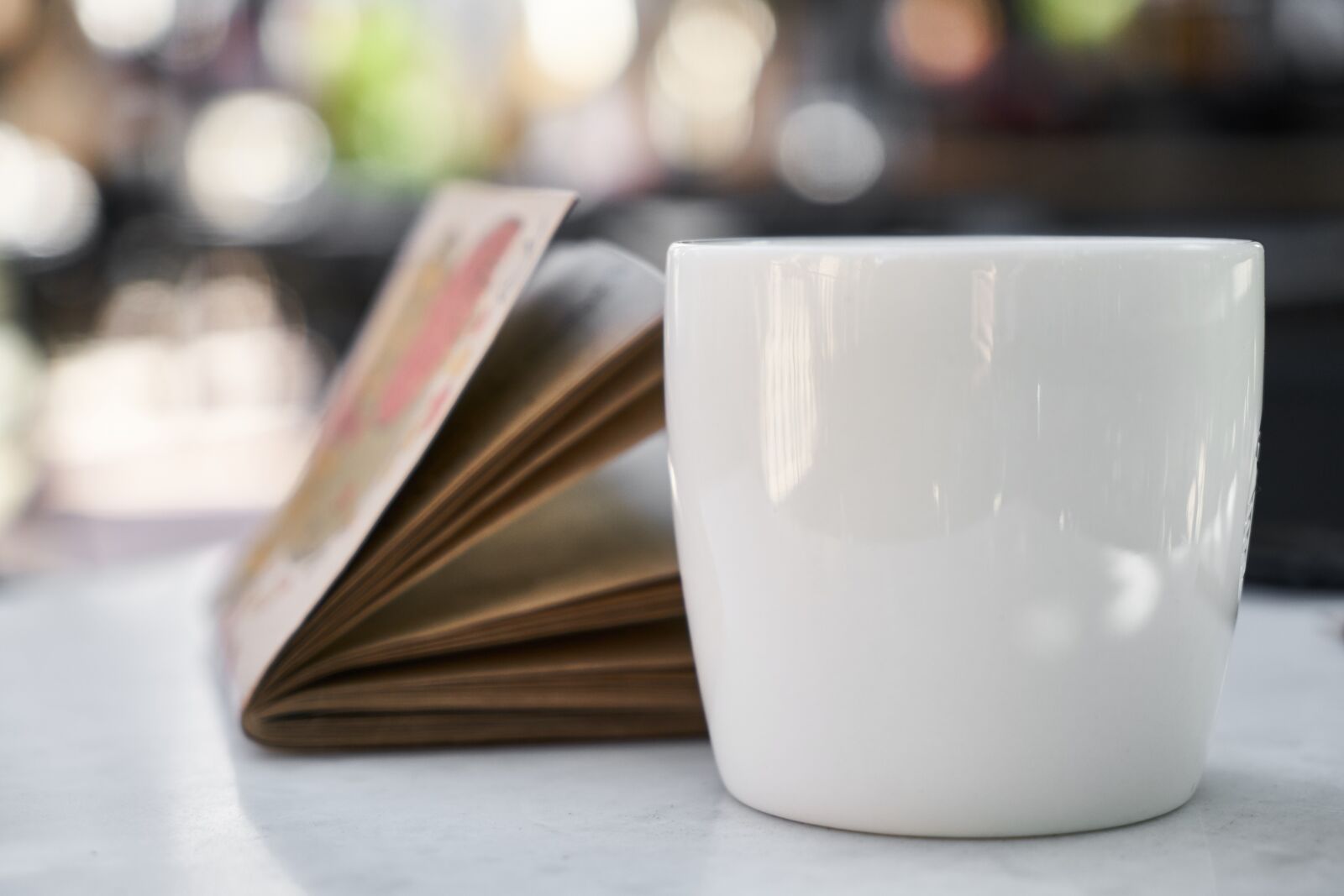 Sony a7R II sample photo. Coffee, notebook, table photography
