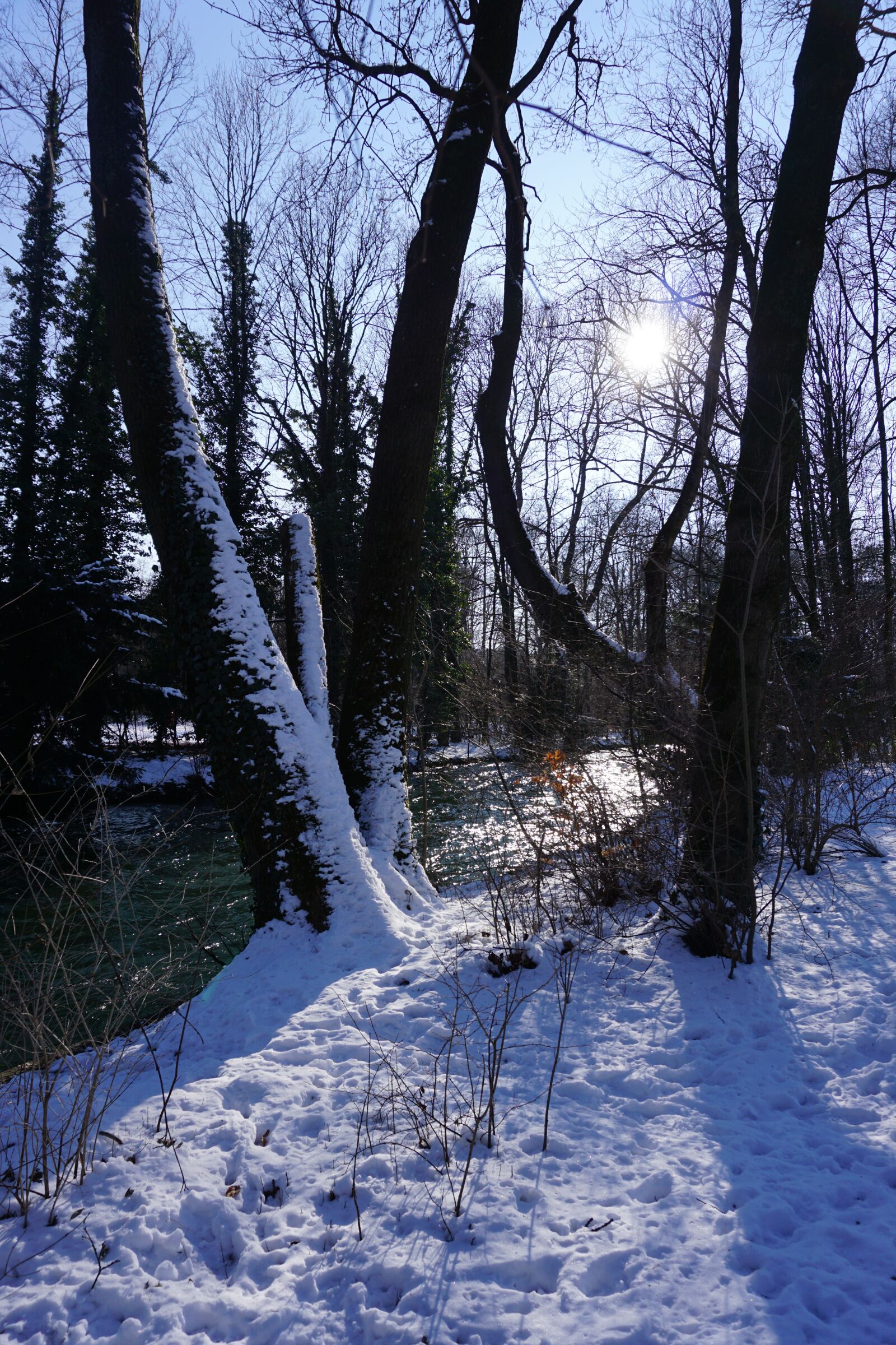 Sony a6000 sample photo. Winter, river, cold photography