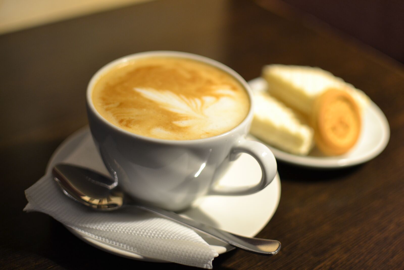 Nikon D3100 sample photo. Coffee, cookies, nutrition photography