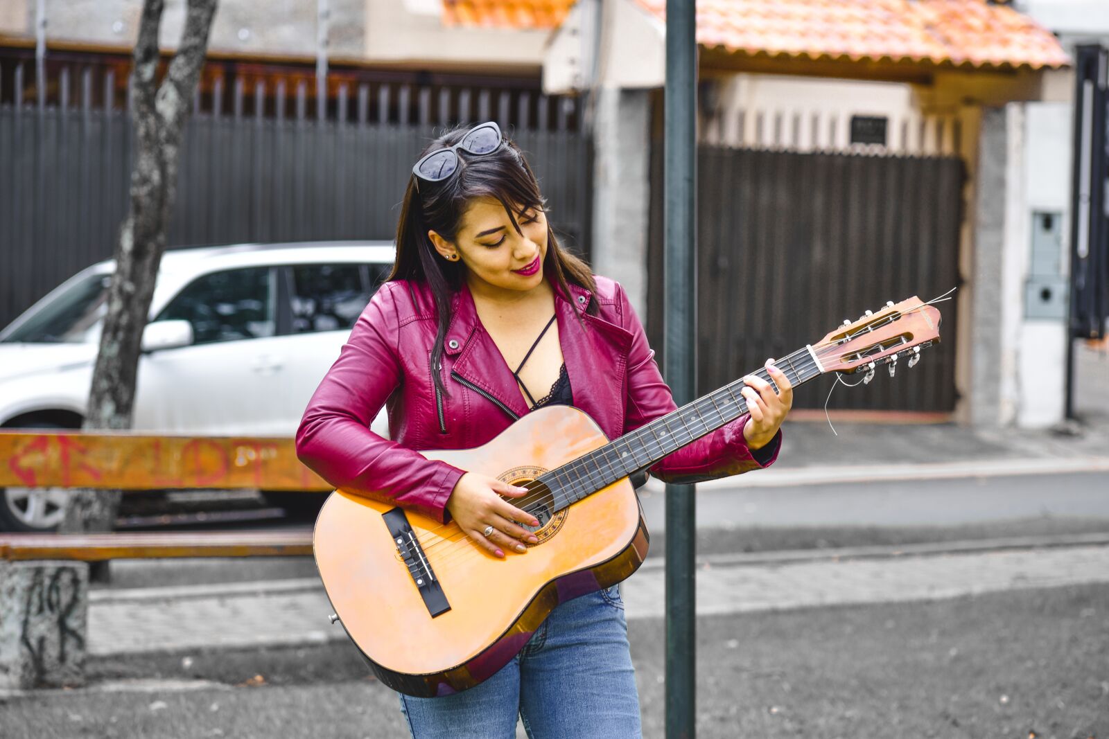 Nikon D3400 sample photo. Girl, girl with guitar photography