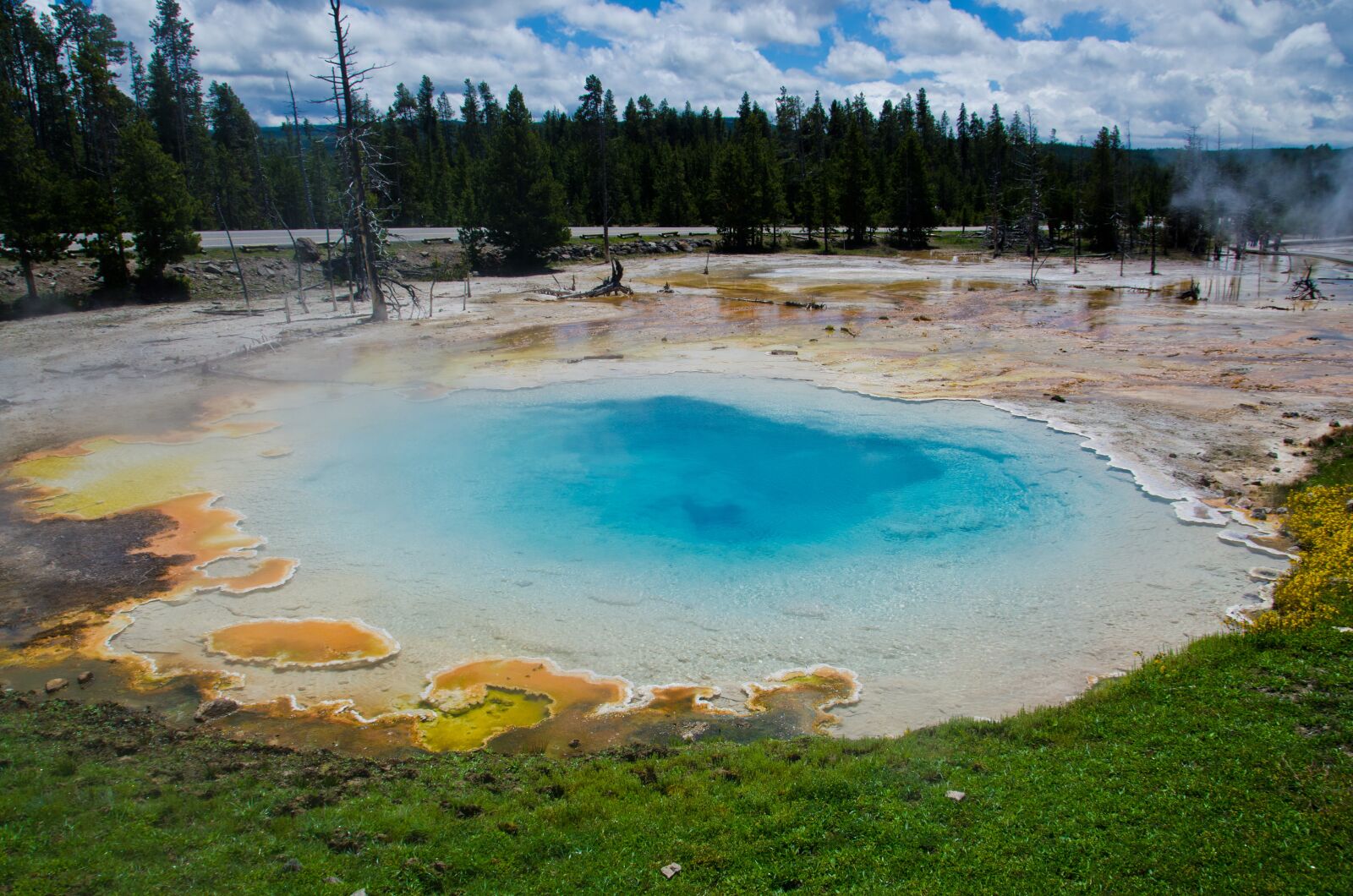 Nikon D7000 sample photo. Yellowstone, scenic, blue water photography