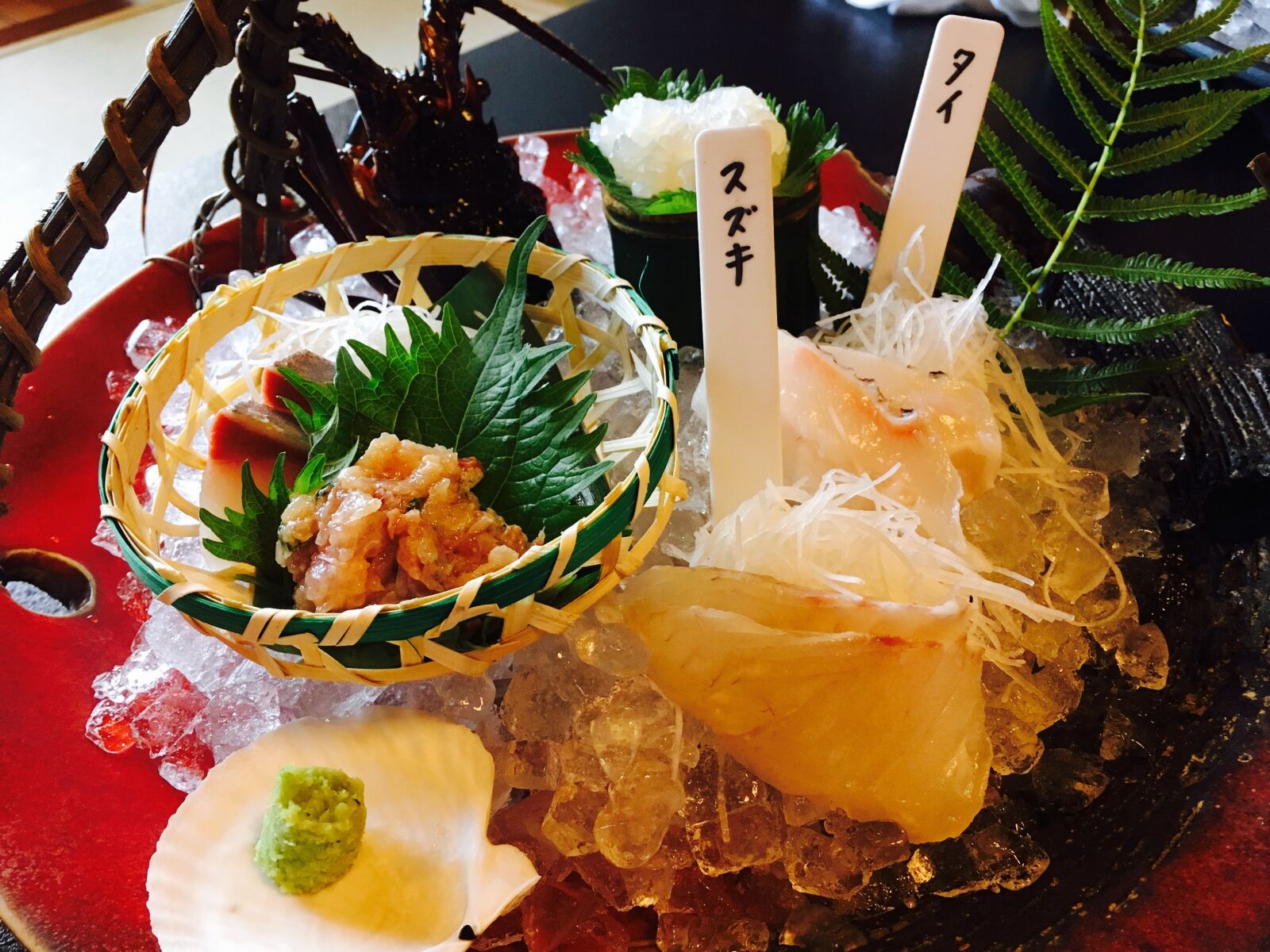 iPhone SE back camera 4.15mm f/2.2 sample photo. Sliced raw fish, sashimi photography