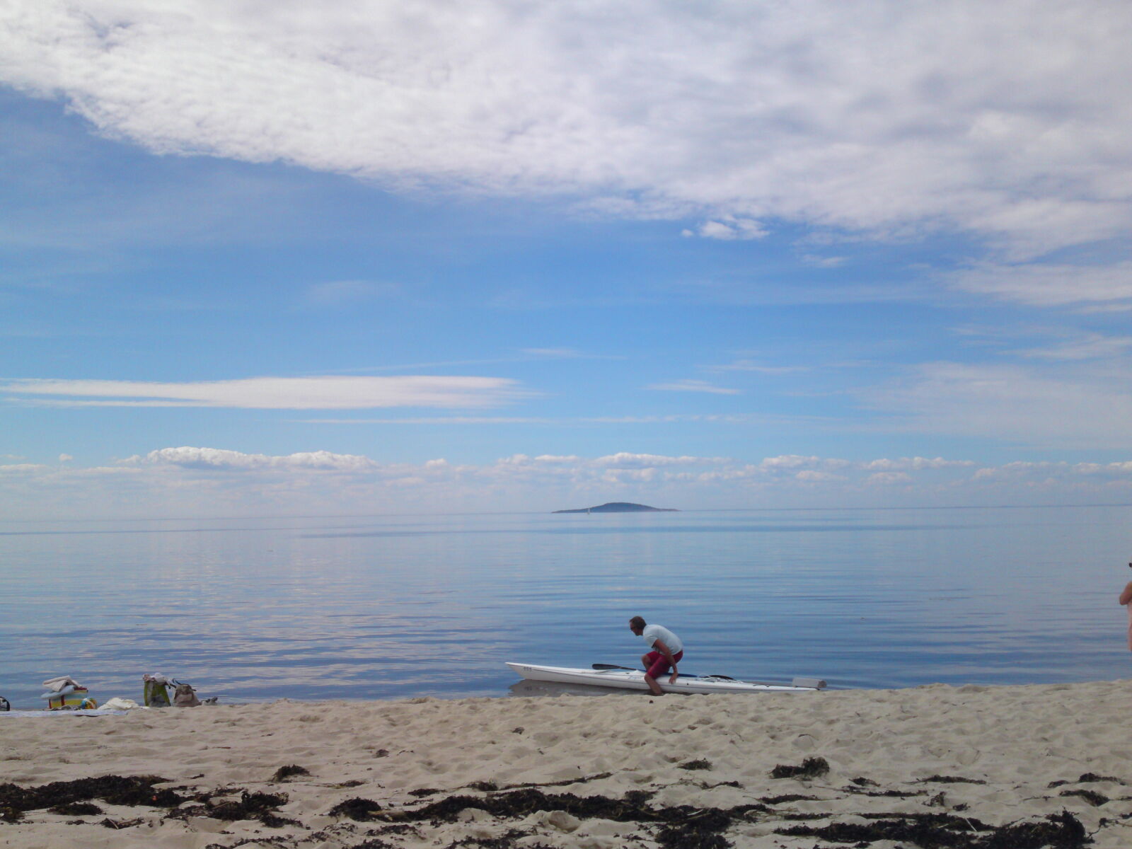 Sony Ericsson U1i sample photo. Blaljungfrun, island, kayak, oland photography
