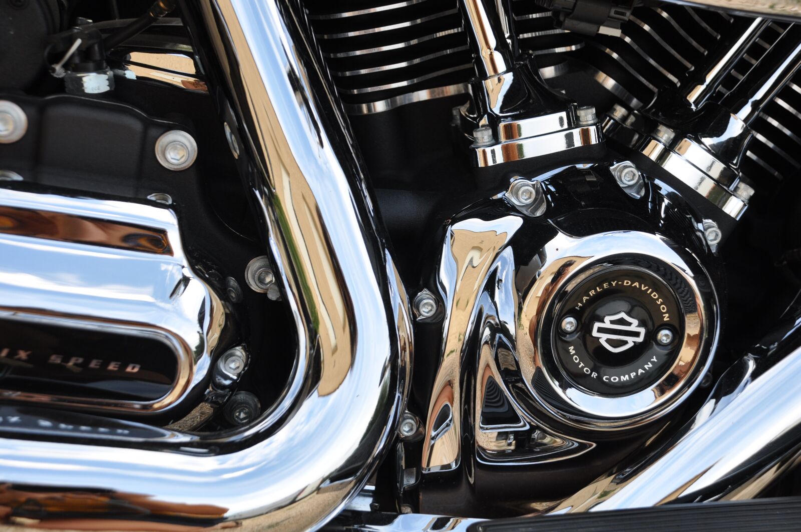 Nikon D90 sample photo. Harley davidson, motorcycle, engine photography