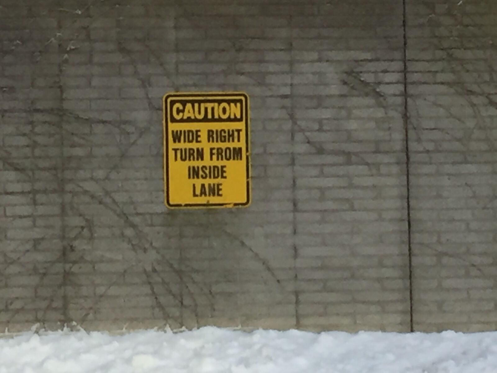 iPhone 6 back camera 4.15mm f/2.2 sample photo. Caution, sign, wall photography
