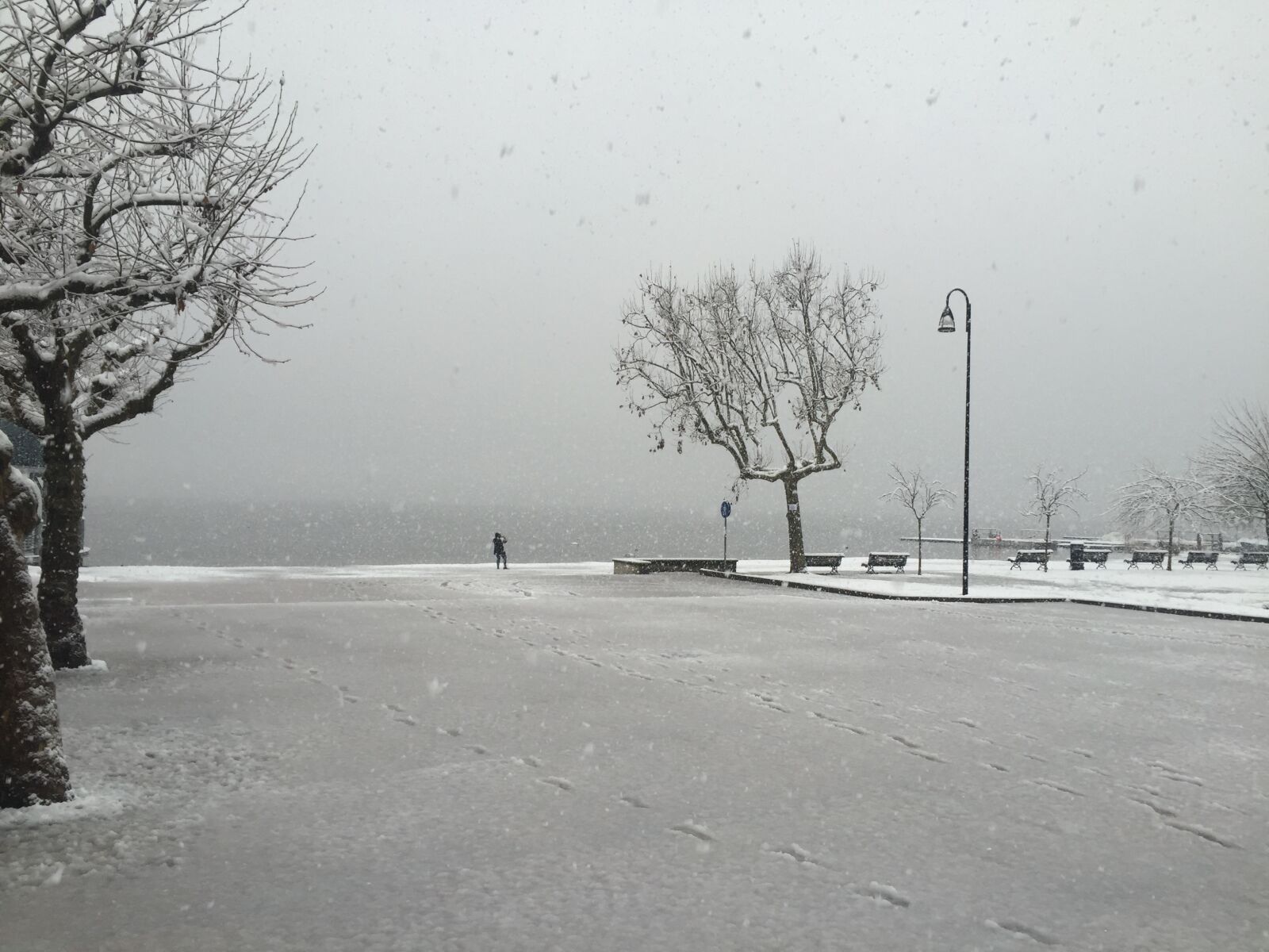 Apple iPhone 6 sample photo. Snow, winter, lake photography
