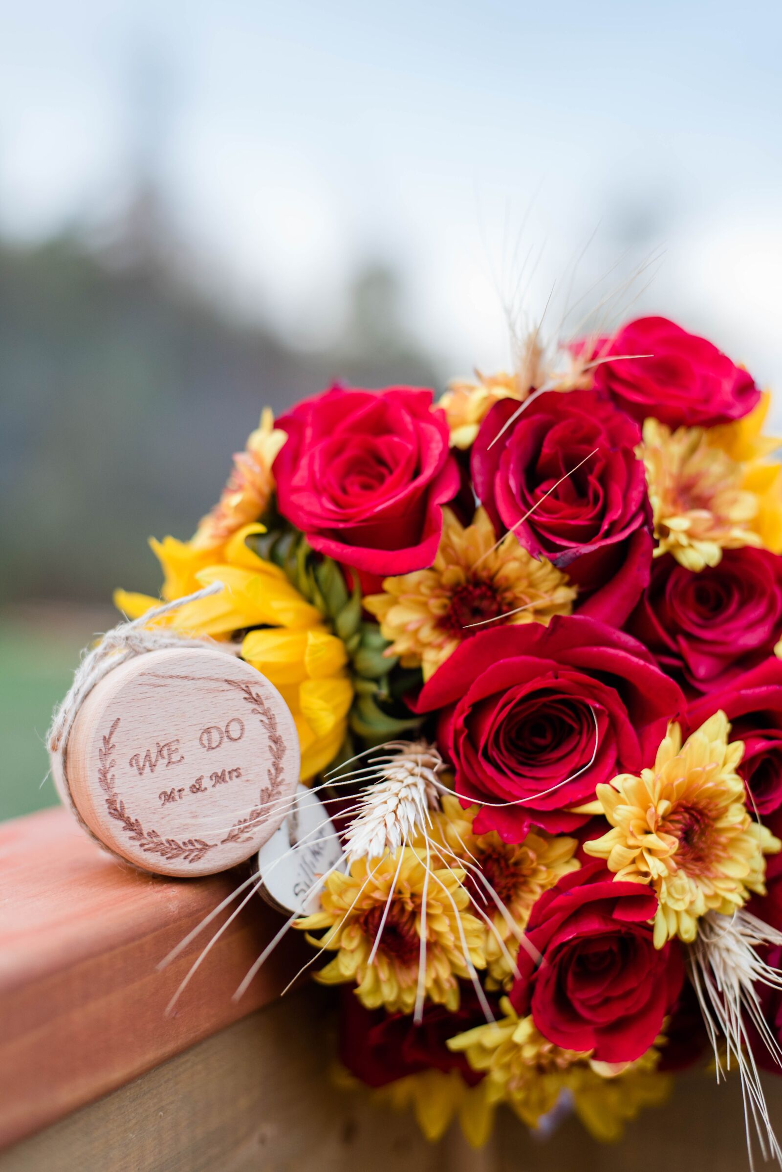 Nikon D750 sample photo. Ring box, bouquet, flowers photography