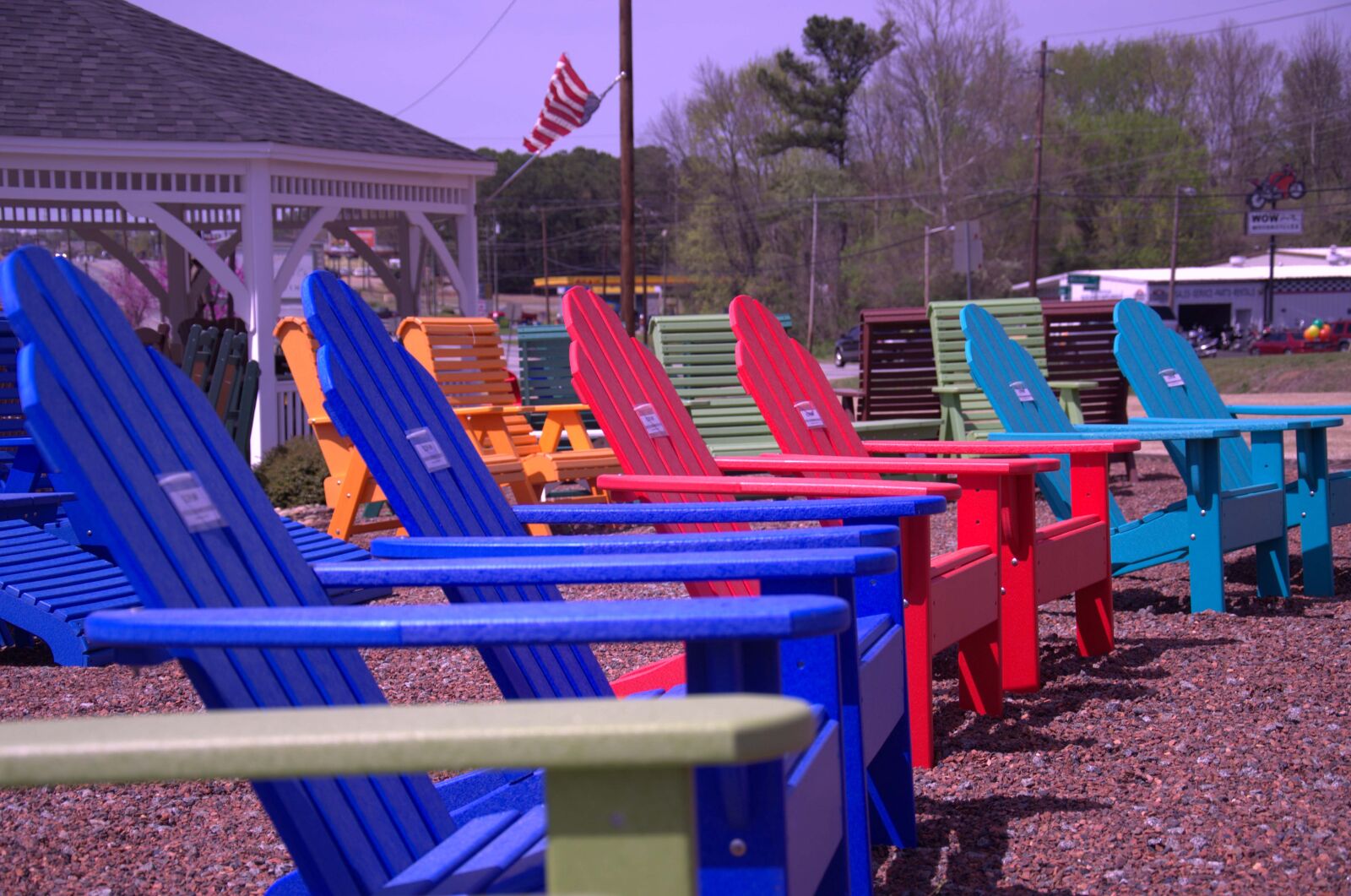 Nikon D7000 sample photo. Beachside, chairs, colored, chairs photography