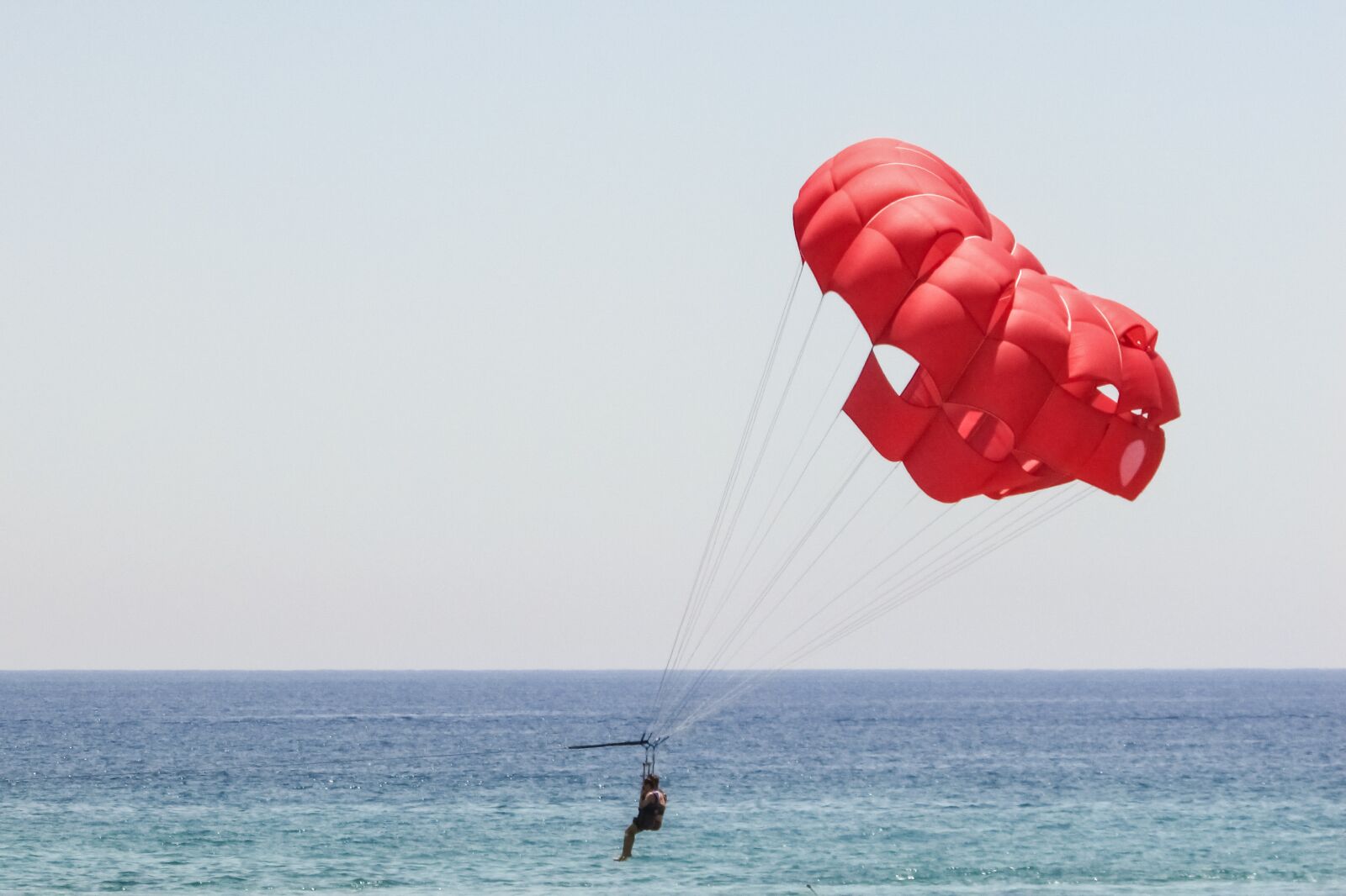 Canon PowerShot SX400 IS sample photo. Parachute, red, sky photography