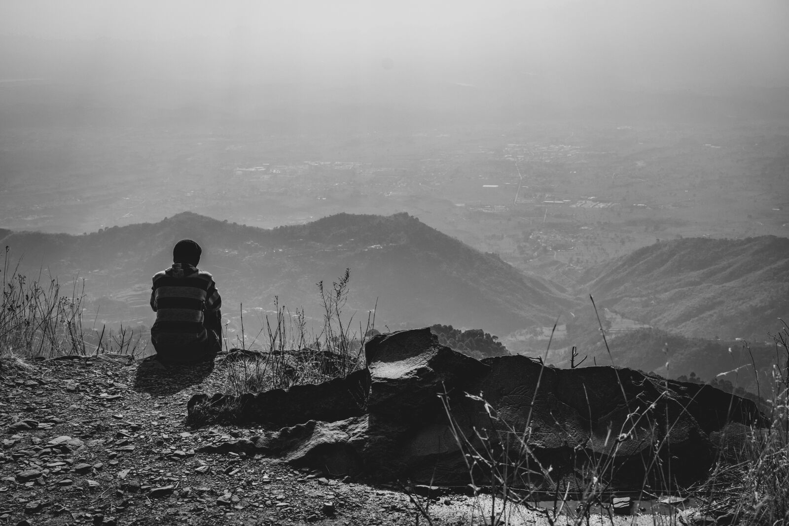 Nikon D3300 sample photo. Man, mountain, lonely photography