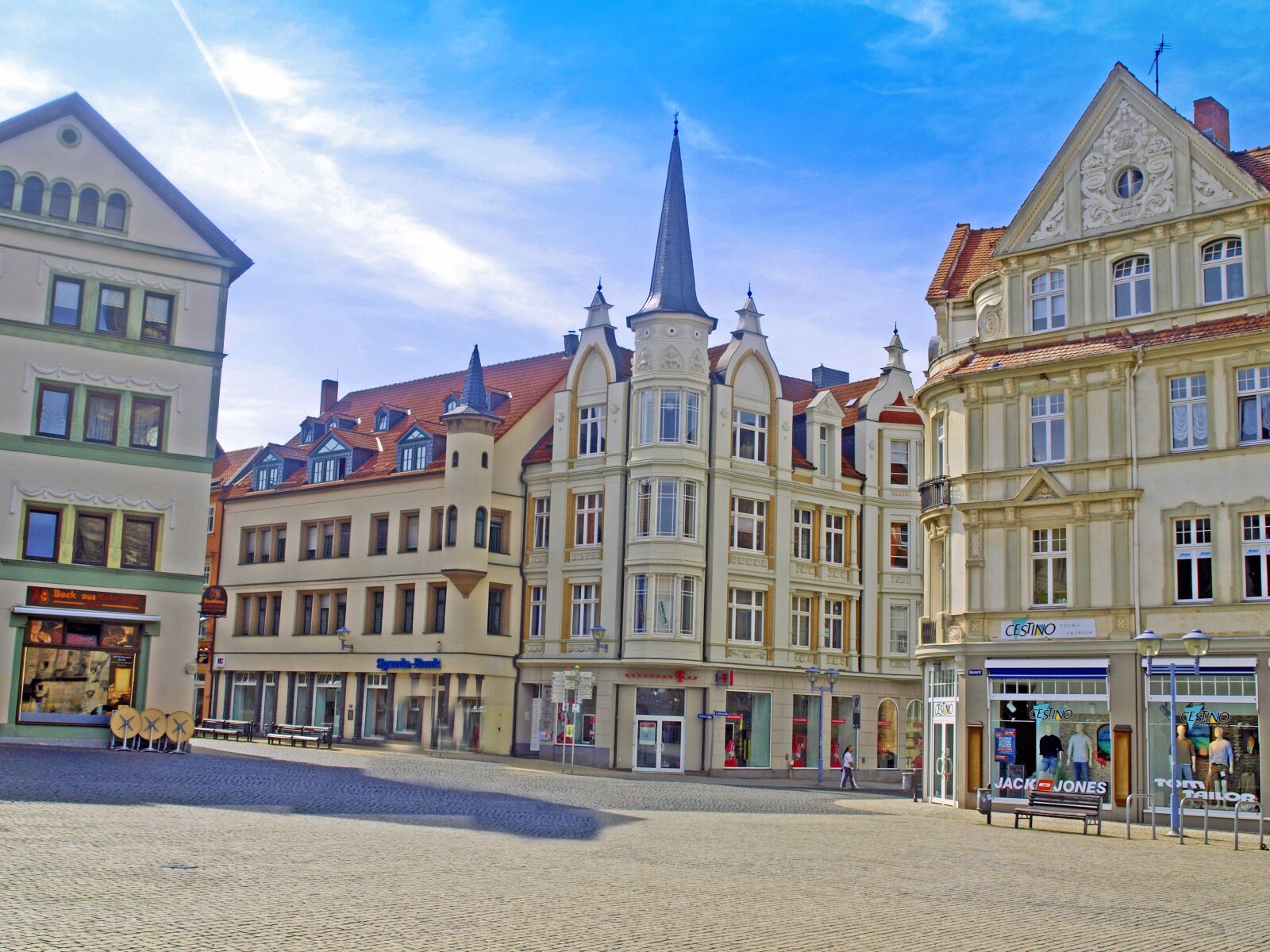Olympus E-420 (EVOLT E-420) sample photo. Gotha, thuringia germany, marketplace photography