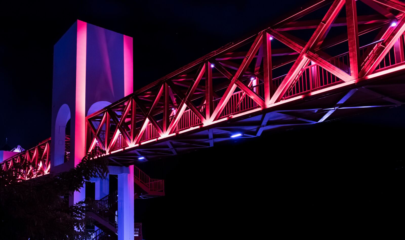 Nikon D5300 sample photo. Bridge, lights, city photography