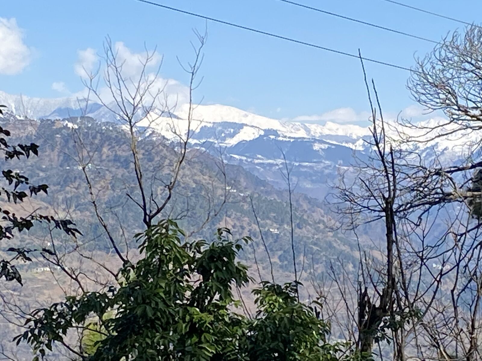 iPhone 11 back dual wide camera 4.25mm f/1.8 sample photo. Pir panjal range from photography