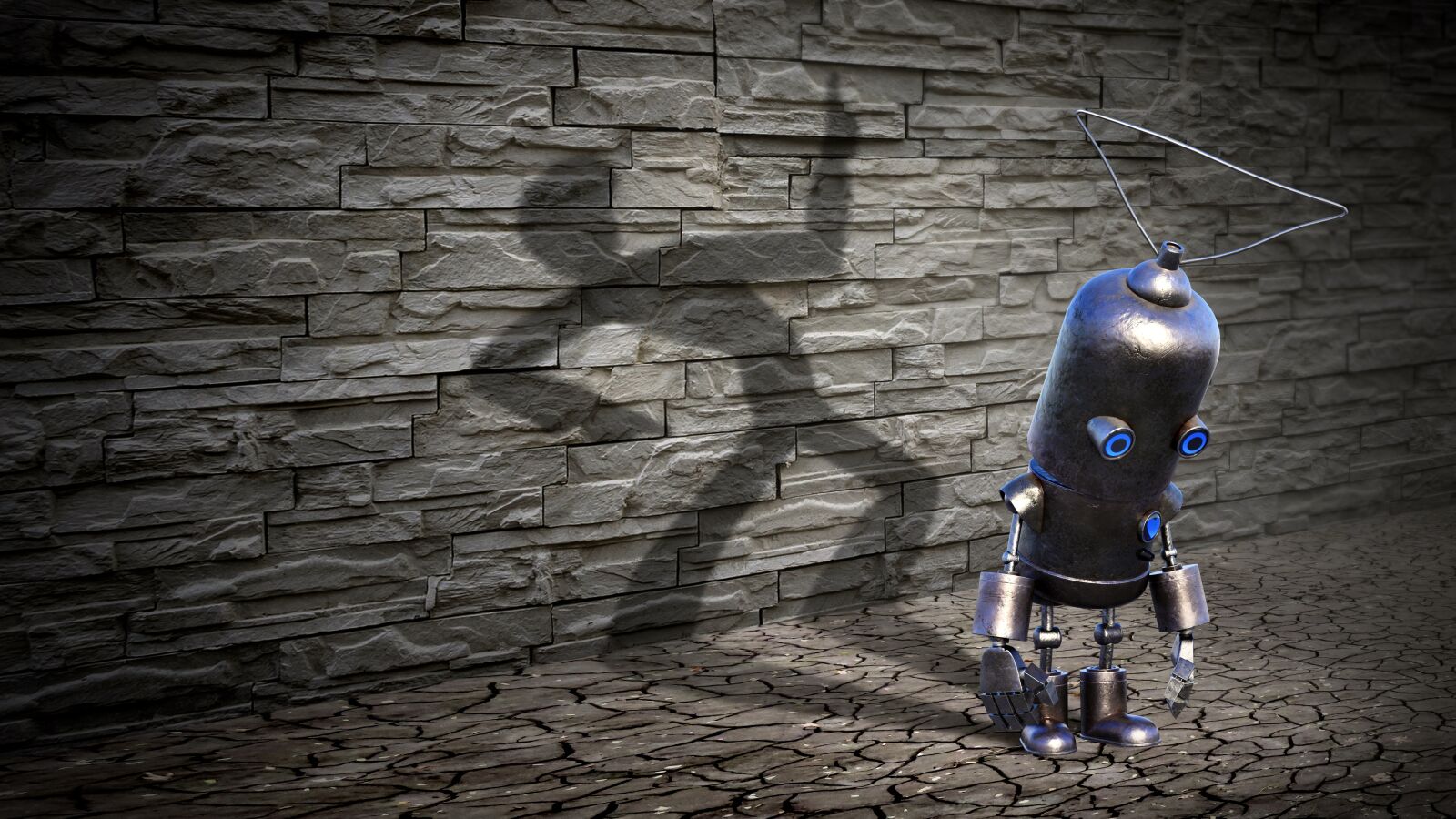Canon PowerShot SX400 IS sample photo. Fantasy, robot, shadow photography