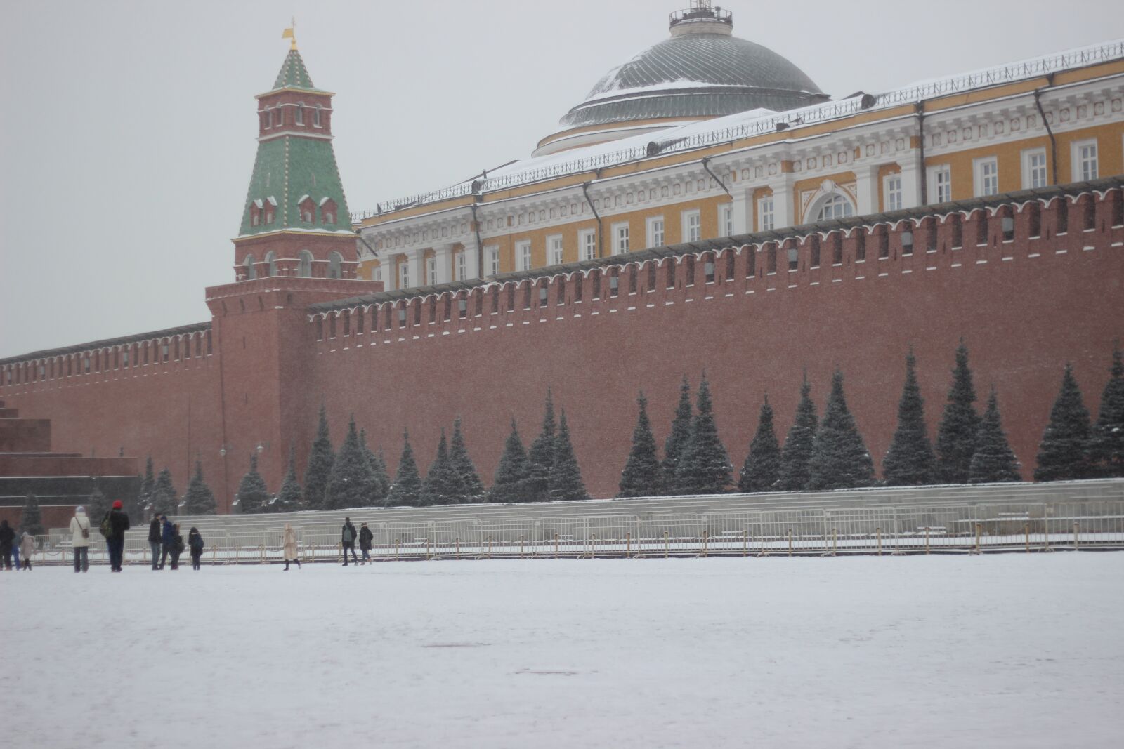 Canon EOS 600D (Rebel EOS T3i / EOS Kiss X5) + Canon EF 50mm F1.8 II sample photo. Kremlin wall, blue spruce photography