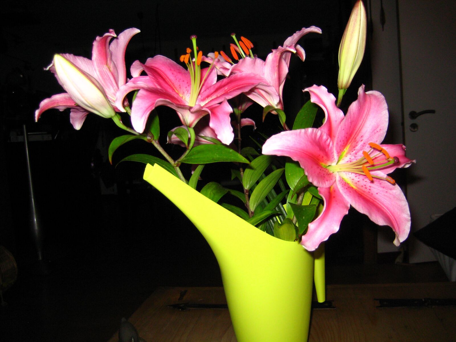 Canon DIGITAL IXUS 70 sample photo. Lily, vase, pink photography