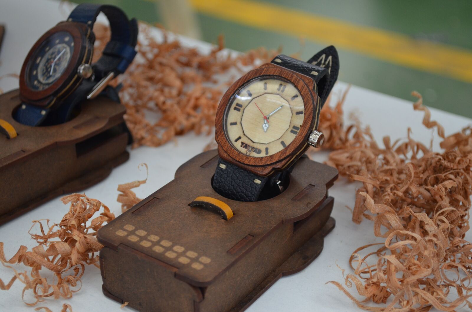 Nikon D5100 sample photo. Wood clock, made in photography