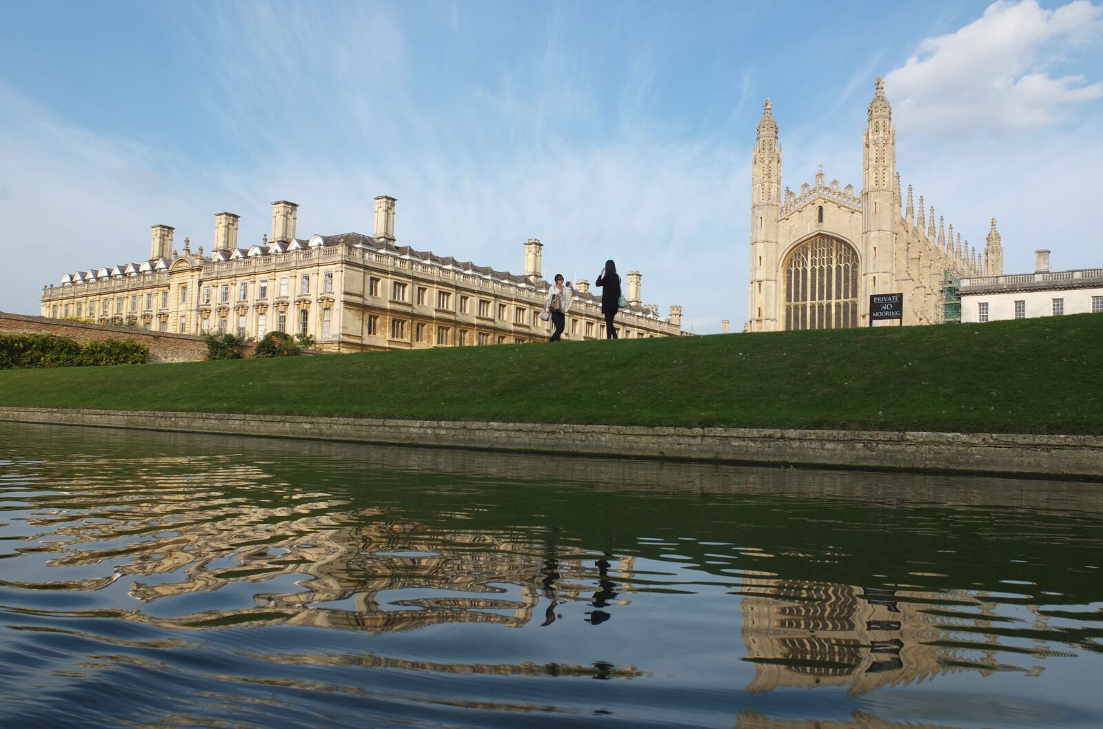 Fujifilm X10 sample photo. Cambridge, kings, river photography