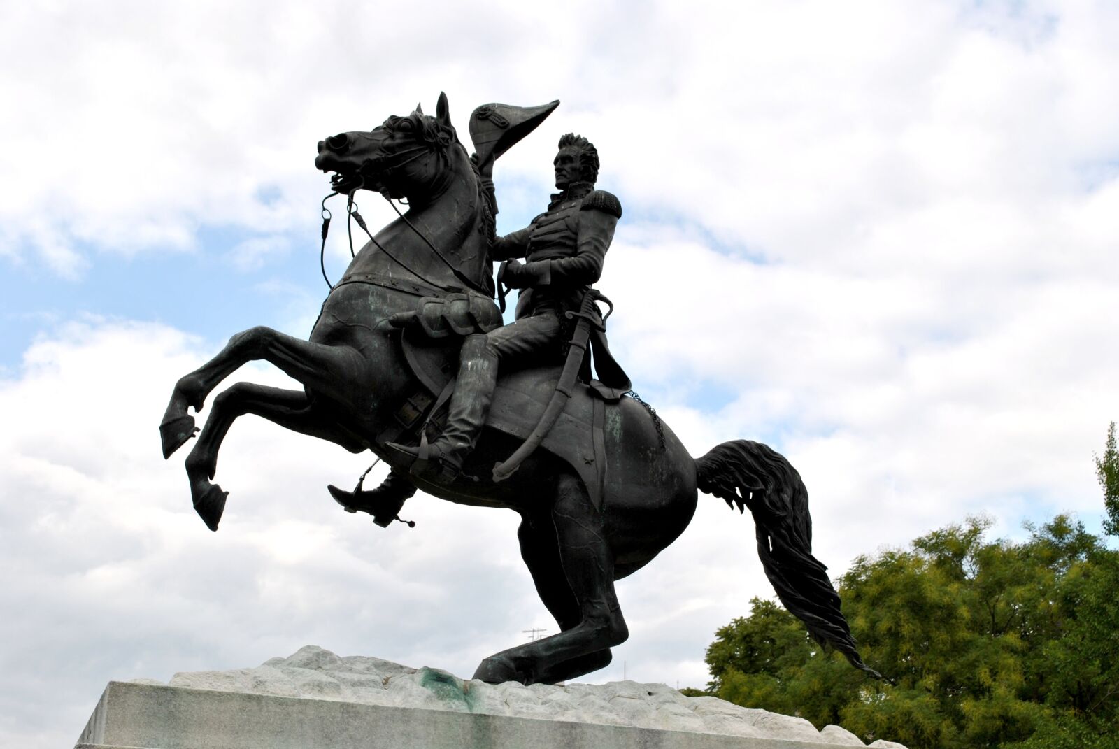 Nikon D3000 sample photo. Andrew jackson statue, washington photography