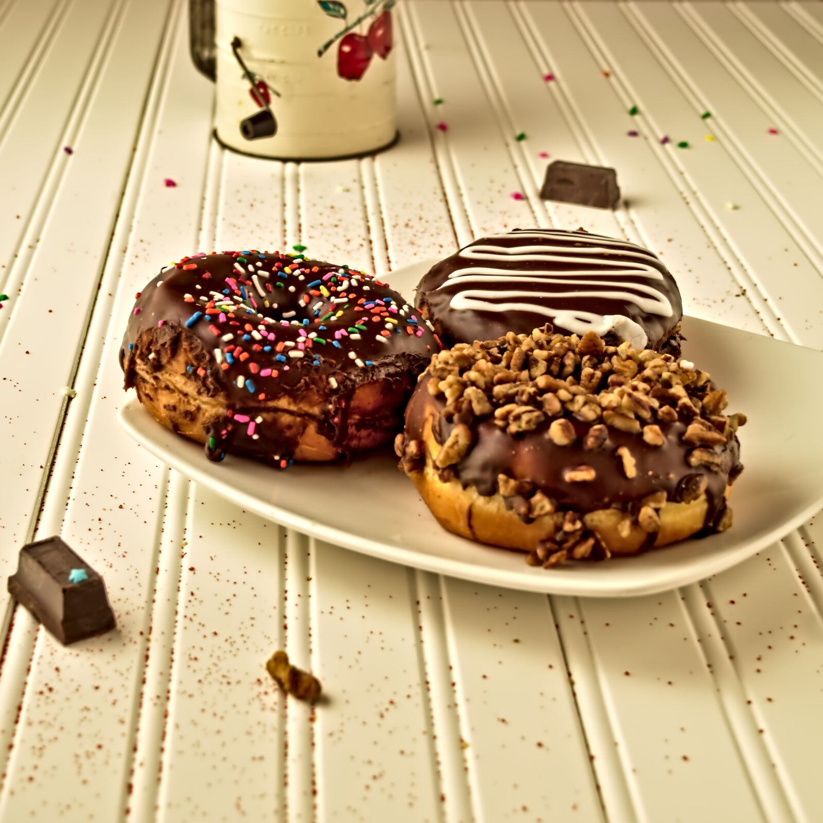 Nikon D3300 sample photo. Doughnut, food, chocolate photography