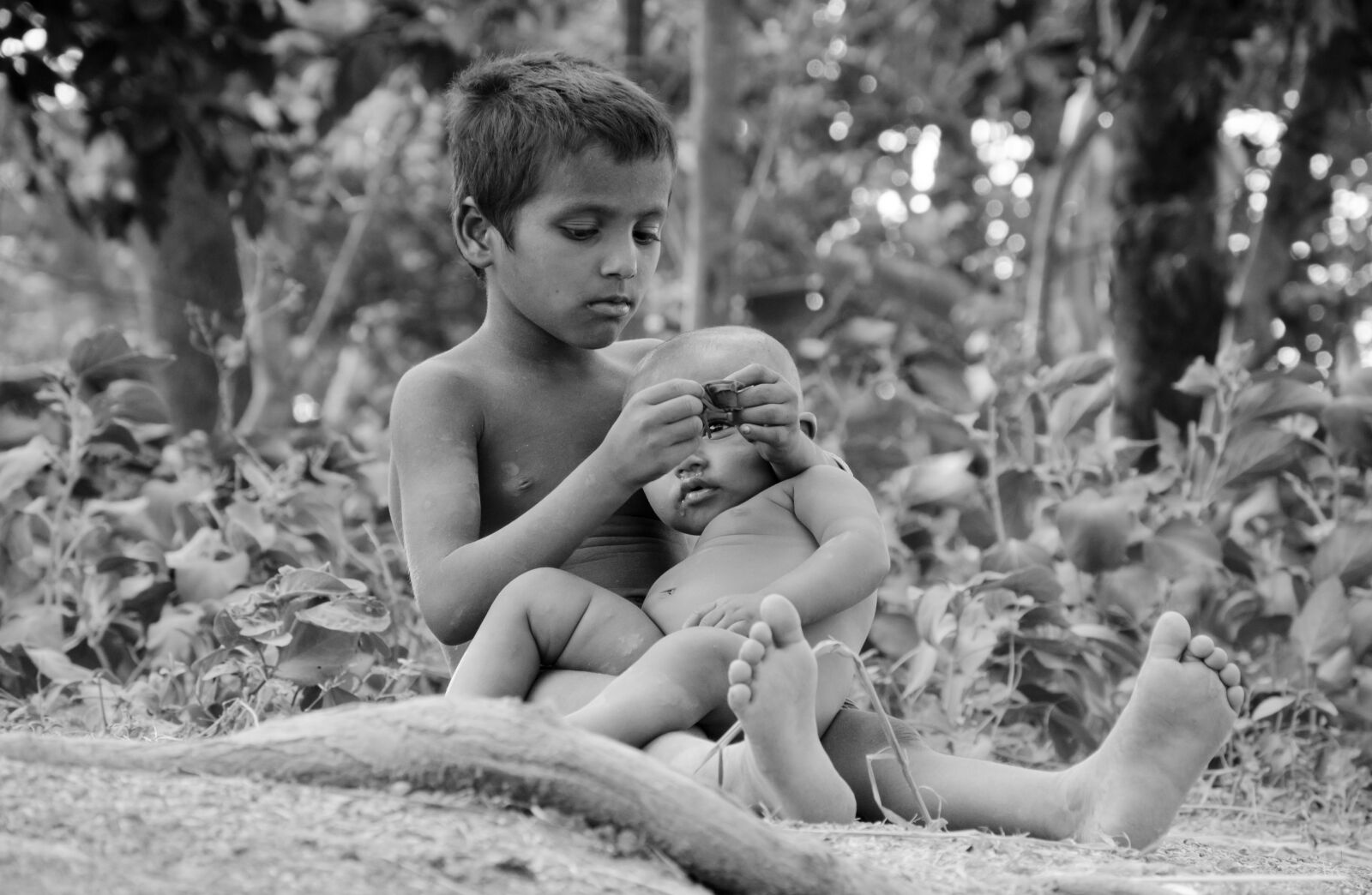 Nikon D7000 sample photo. Poor, baby, child photography