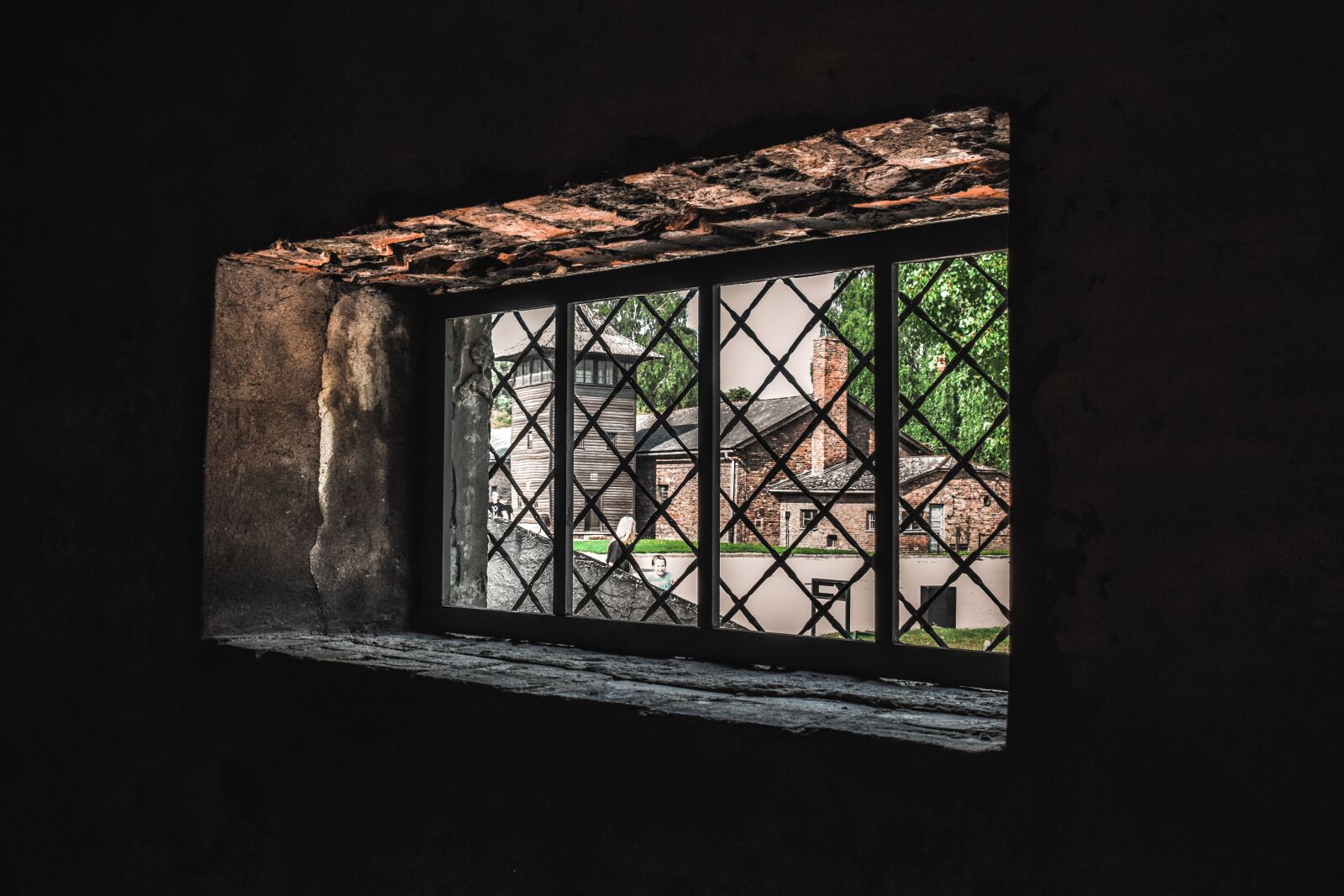 Nikon D3300 sample photo. Auschwitz, concentration camp, window photography