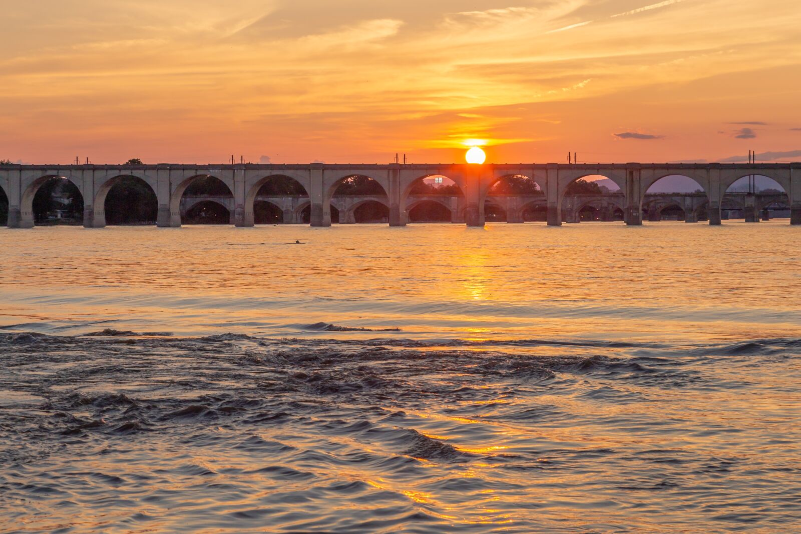 Canon EOS 6D + Canon EF 24-105mm F4L IS USM sample photo. Sunset, river, landscape photography