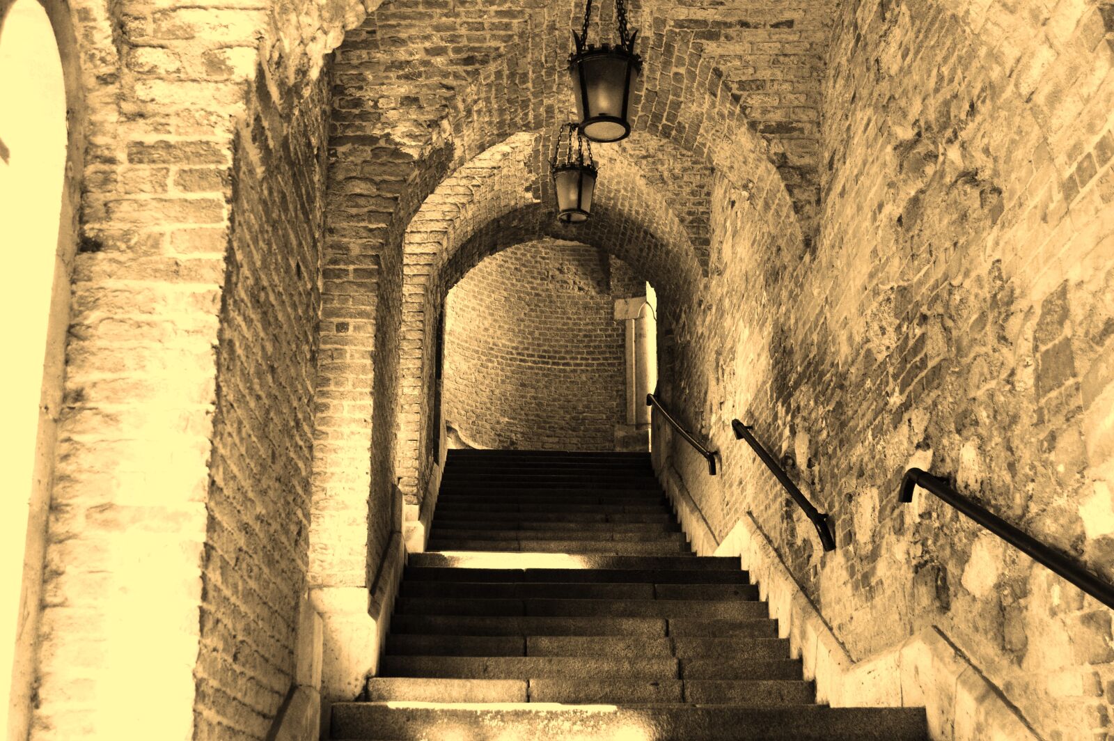 Nikon D3200 sample photo. Staircase, castle, prague photography