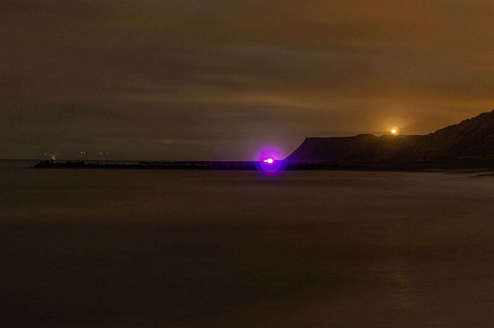 Nikon D3200 sample photo. Night, sea, denmark photography