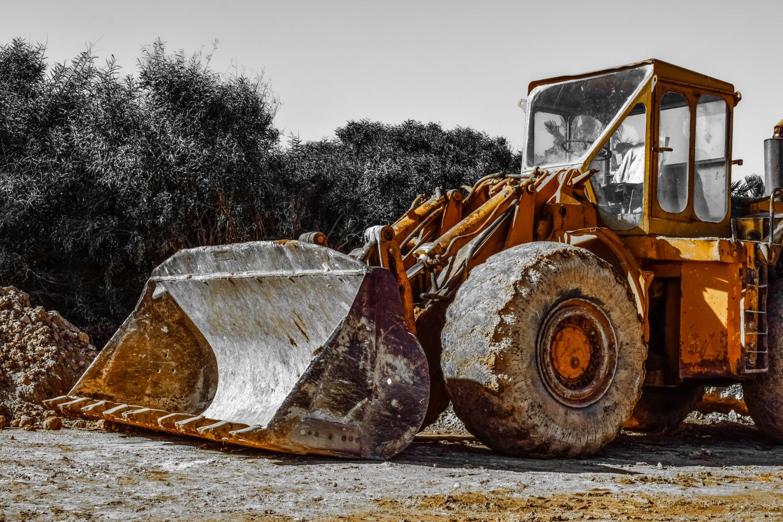 Nikon D3300 sample photo. Scoop, machine, bulldozer photography