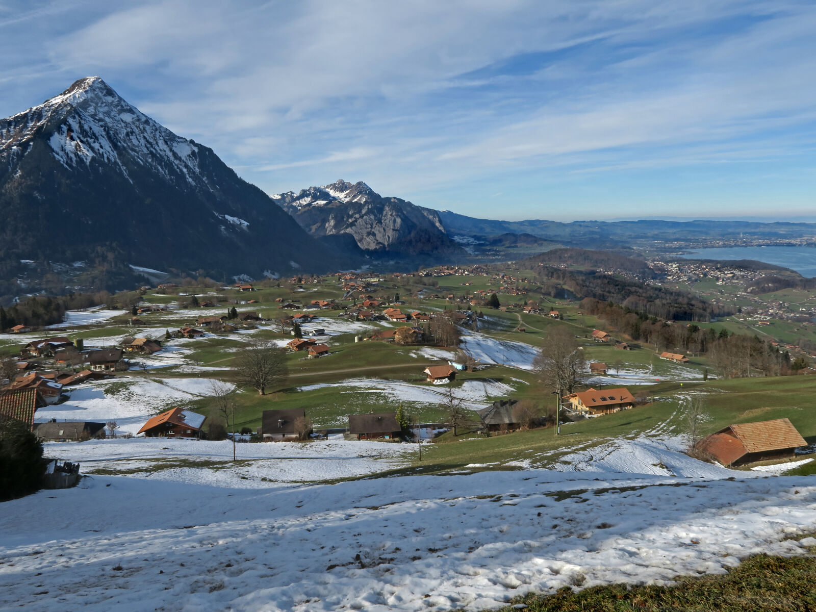 Canon PowerShot G7 X sample photo. Farmland, lake, landscape, mountains photography