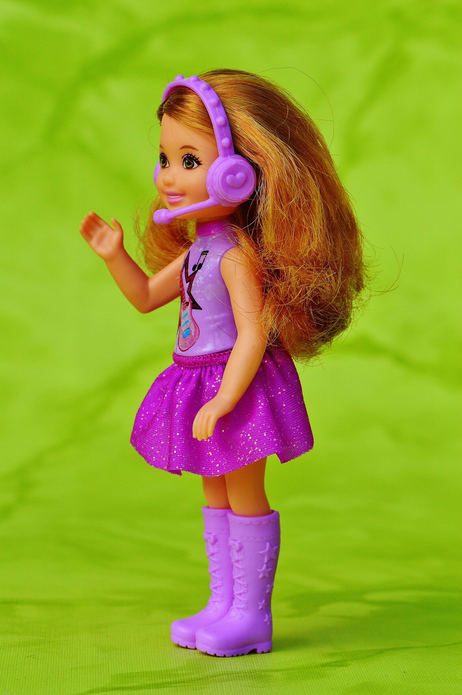 Nikon D3200 sample photo. Child, music, barbie photography