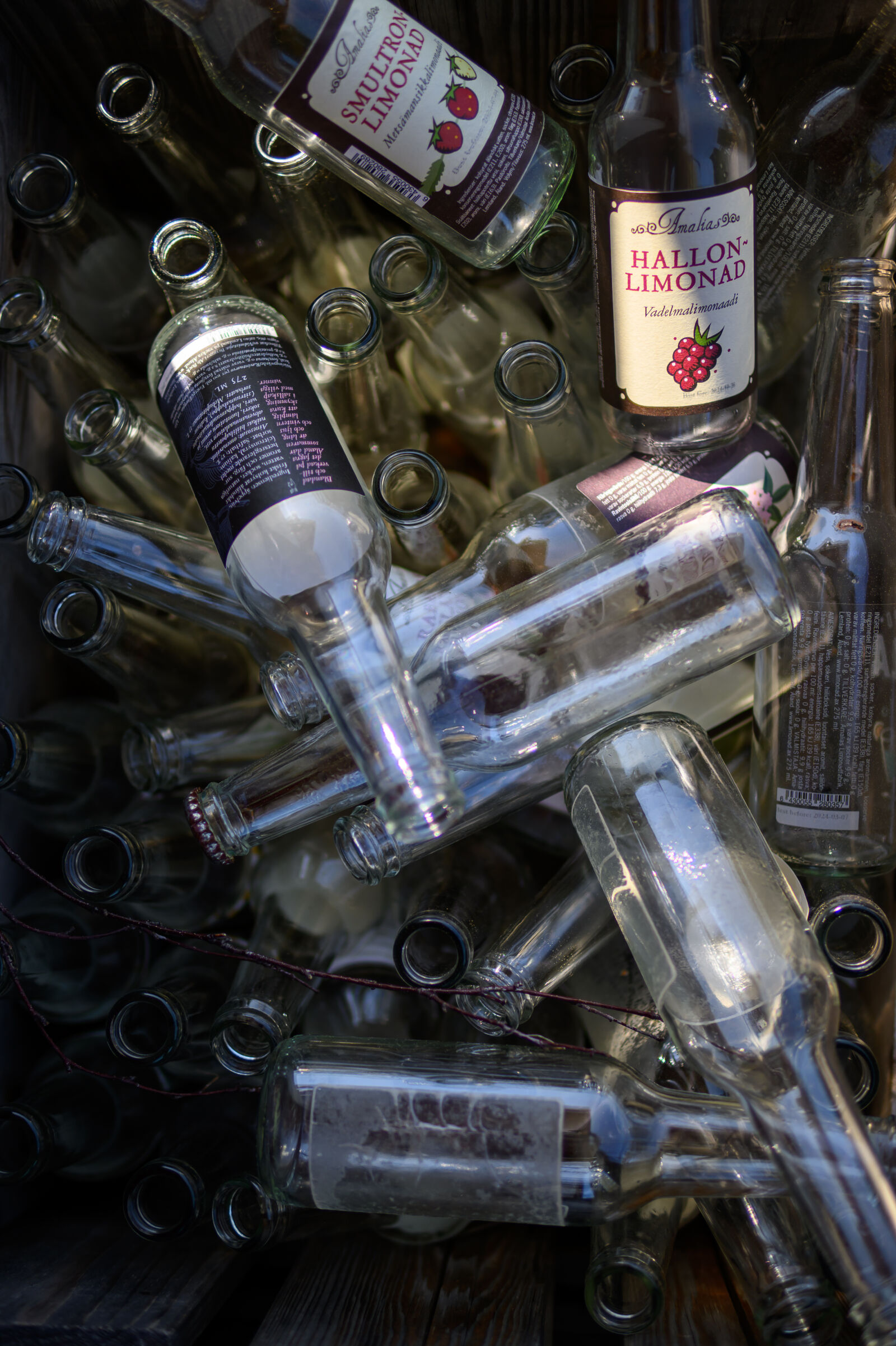 30mm F1.4 DC DN | Contemporary 016 sample photo. Empty bottles photography