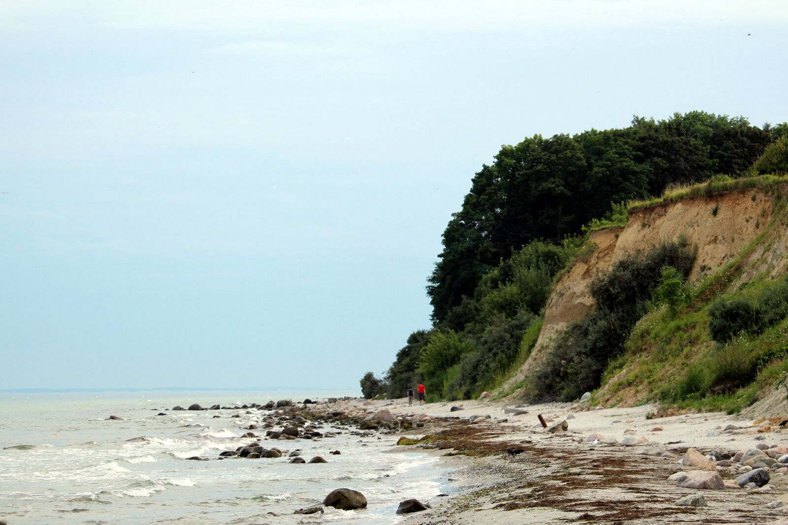 Canon EF-S 55-250mm F4-5.6 IS STM sample photo. Grömitz, cliff, beach photography