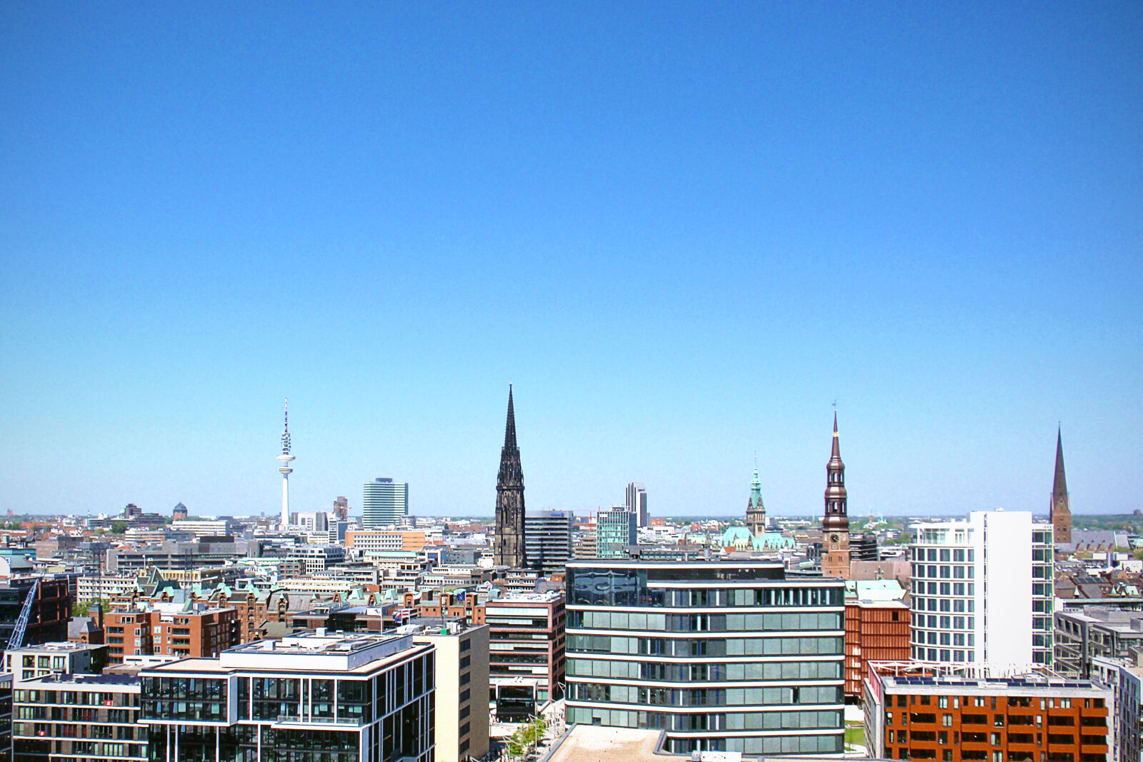 Olympus u1010,S1010 sample photo. Skyline, hamburg, city, buildings photography
