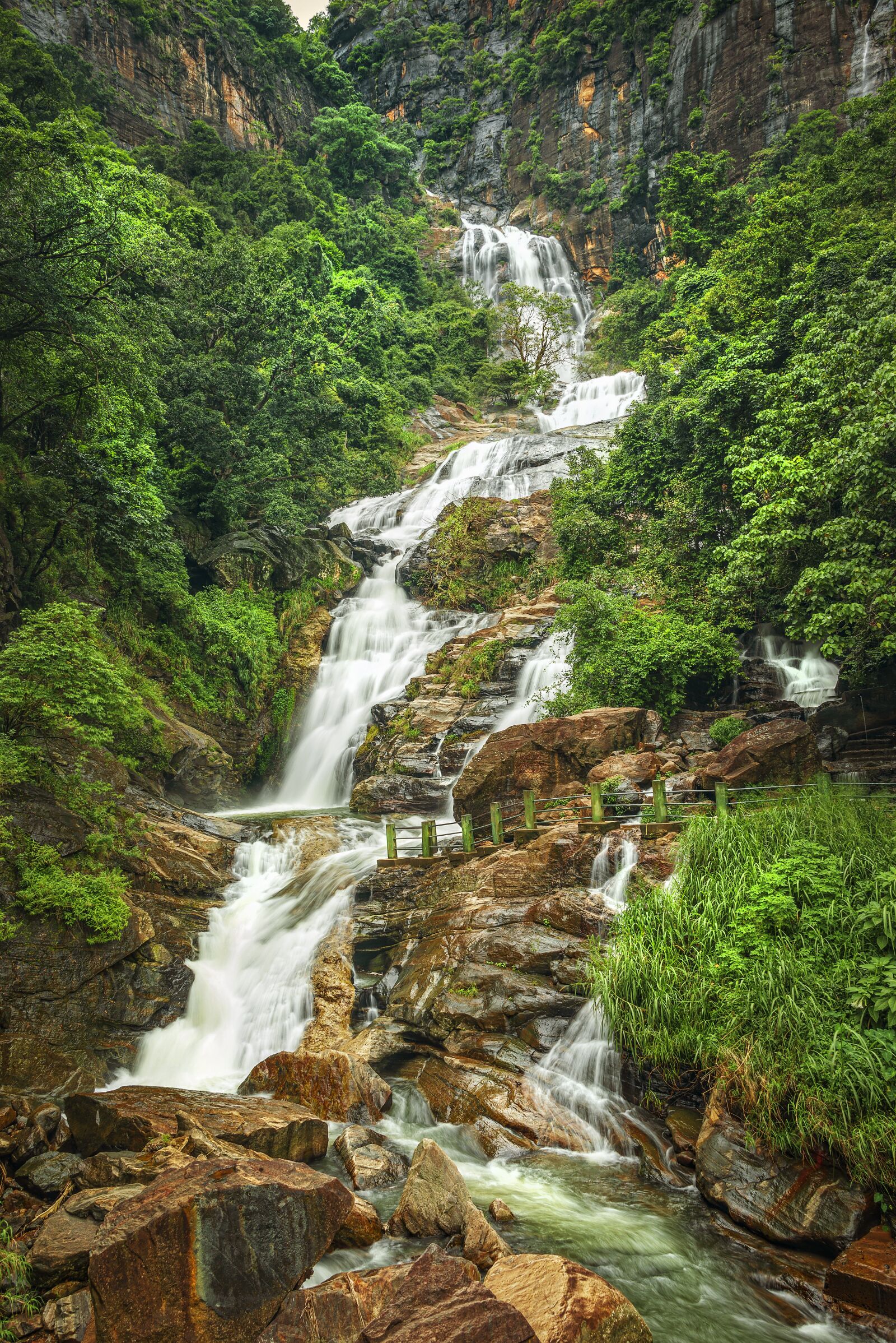 Nikon D610 sample photo. Waterfalls, mountains, flowing water photography