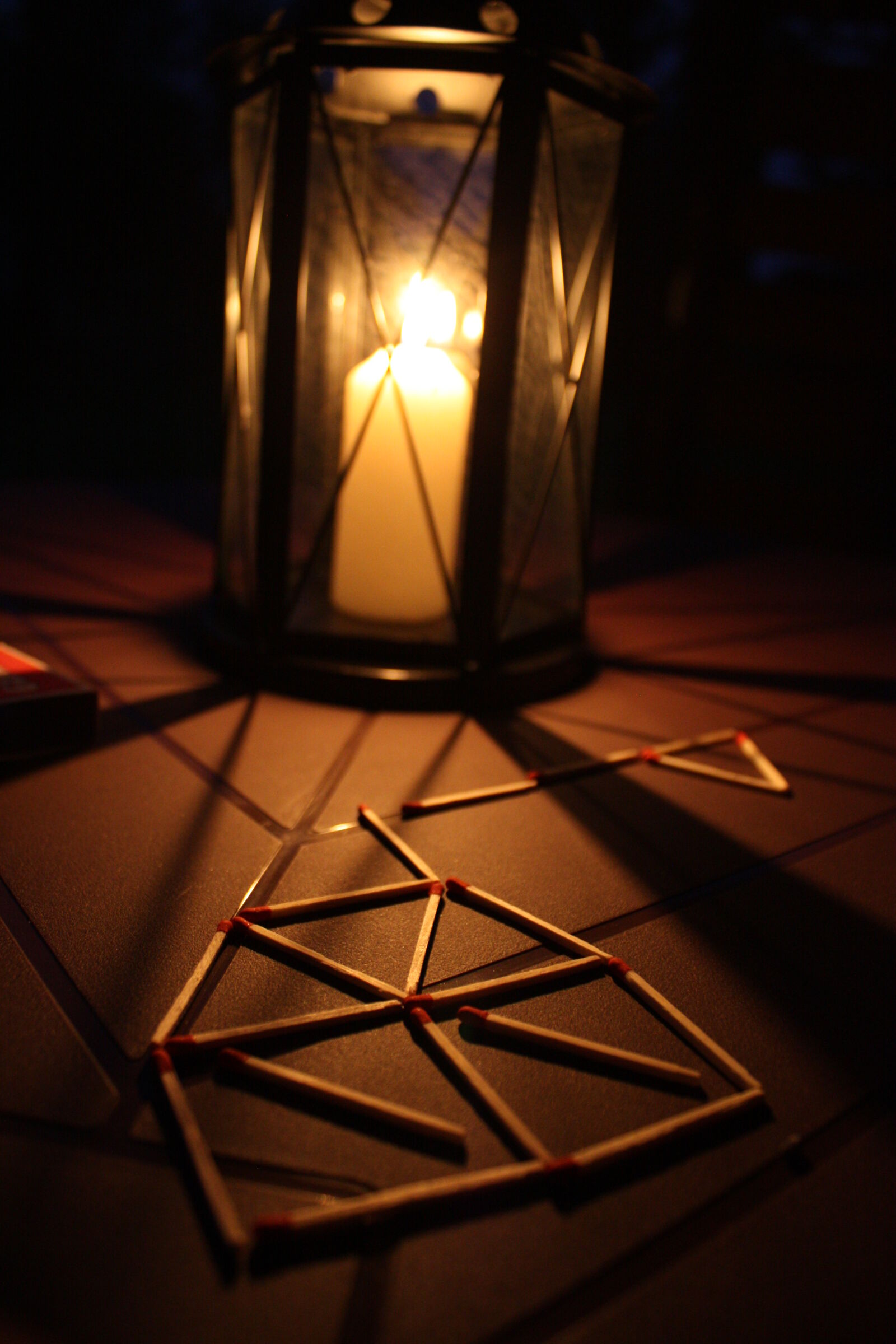 Canon EOS 450D (EOS Rebel XSi / EOS Kiss X2) sample photo. Night, dark, candle, matches photography