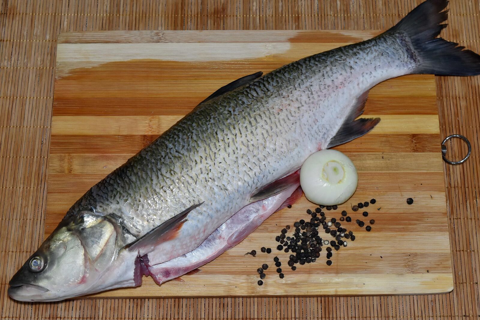 Nikon D5500 sample photo. Cooking, fish, kitchen table photography