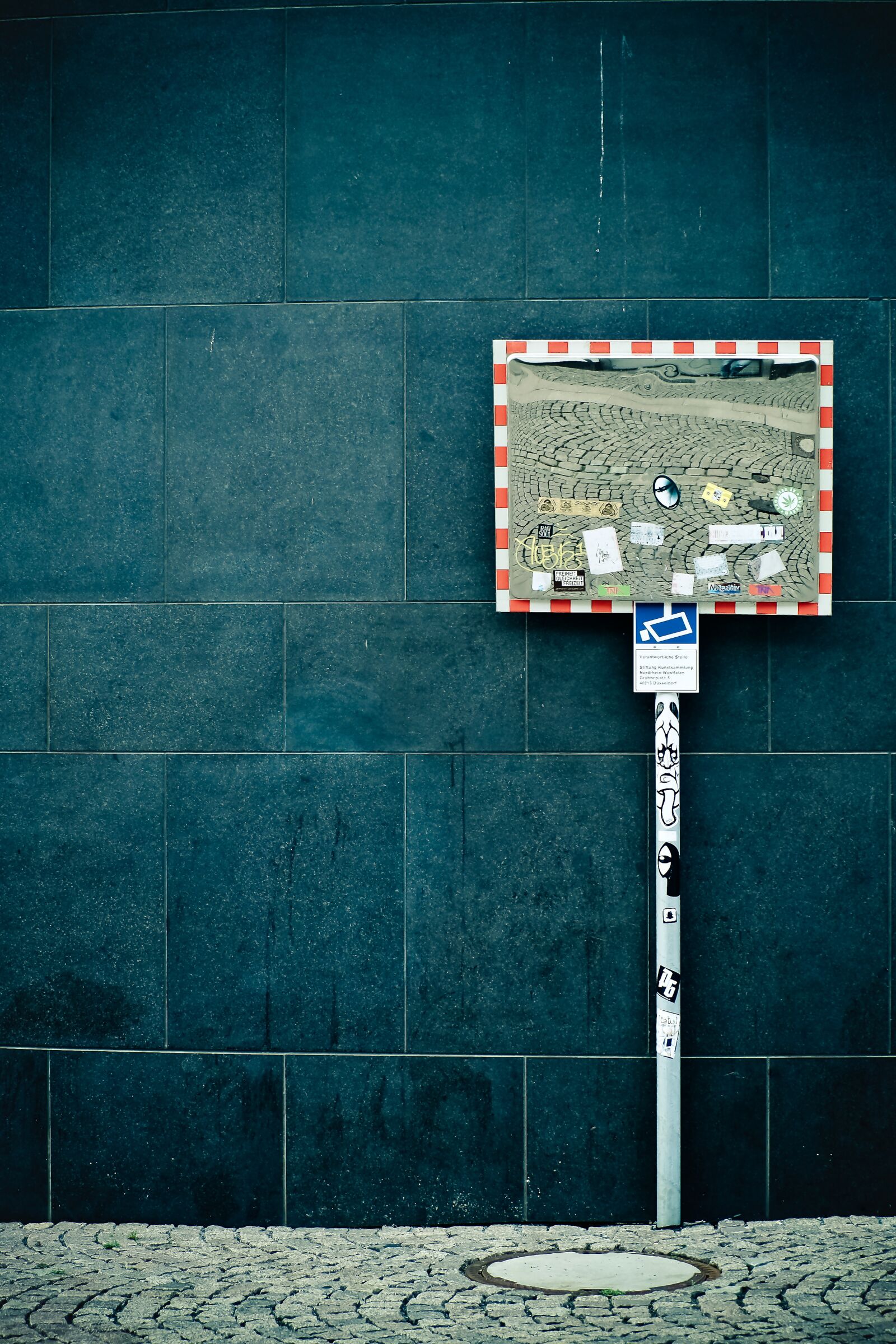 Olympus OM-D E-M10 sample photo. Mirror, road mirror, exit photography