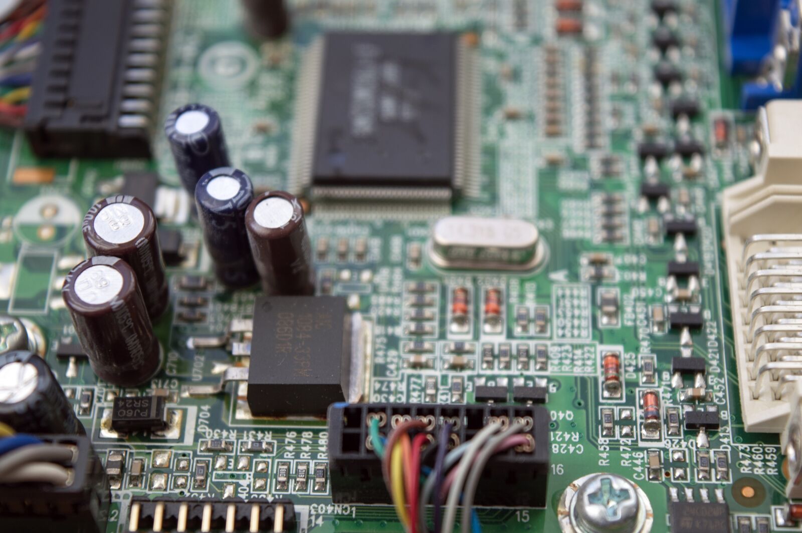 Nikon D3200 sample photo. Chip, printed circuit board photography