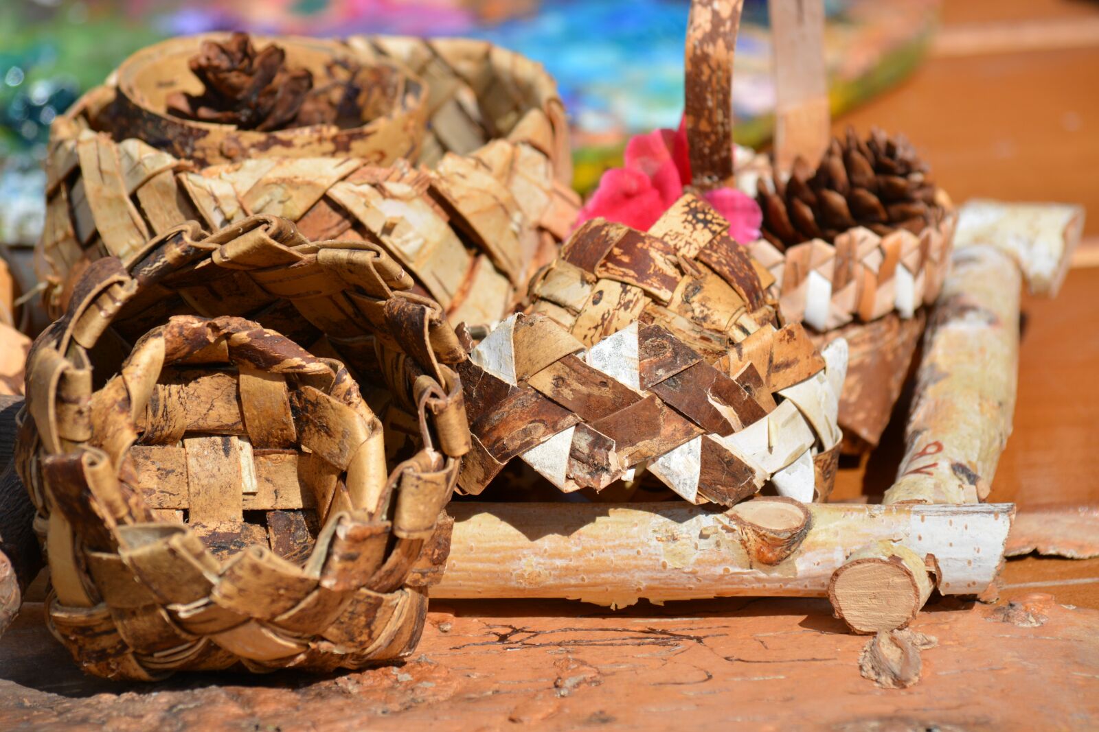 Nikon D5200 sample photo. Handmade, birch bark, birch photography
