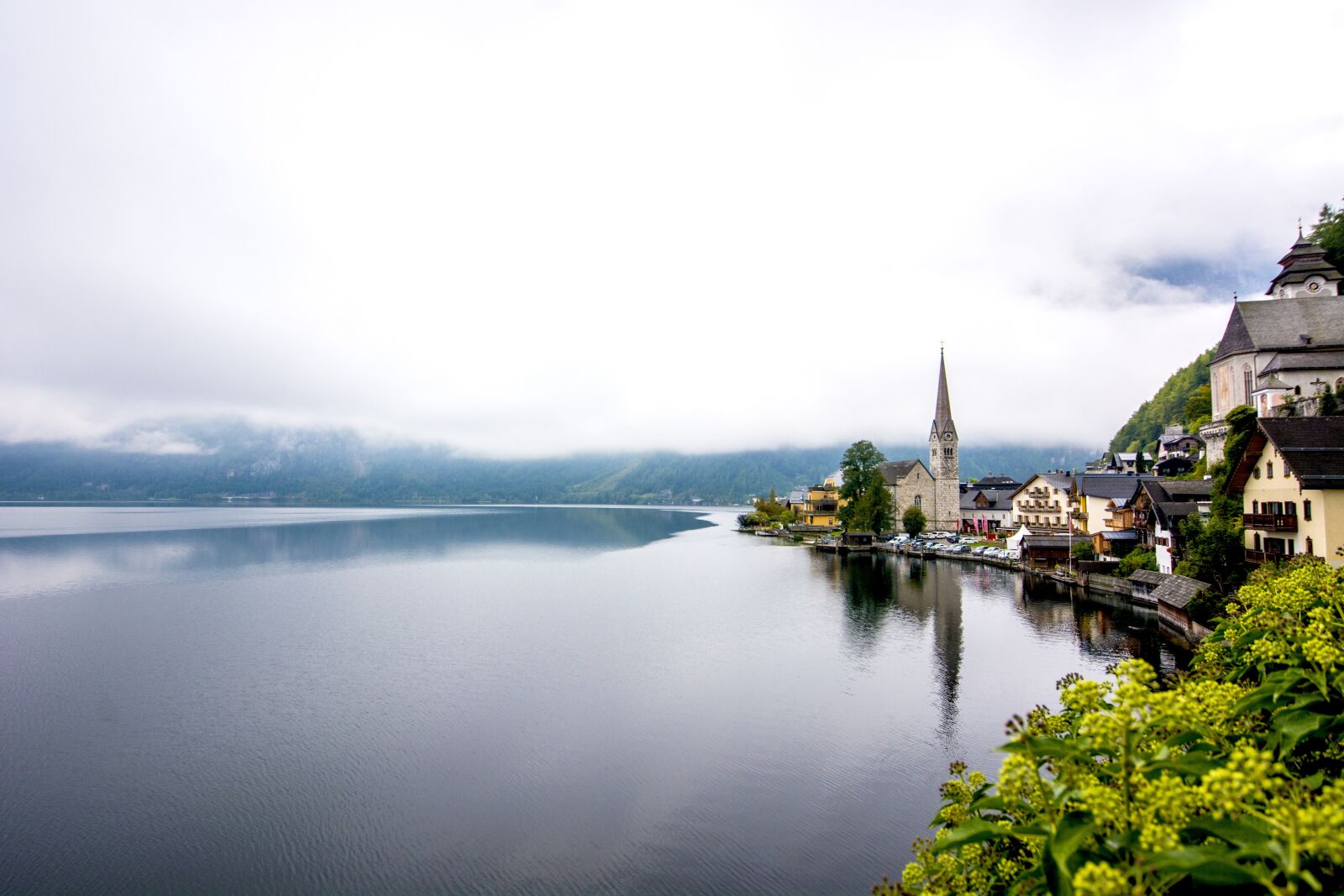 Nikon D7100 sample photo. Hallstatt, lake view, early photography