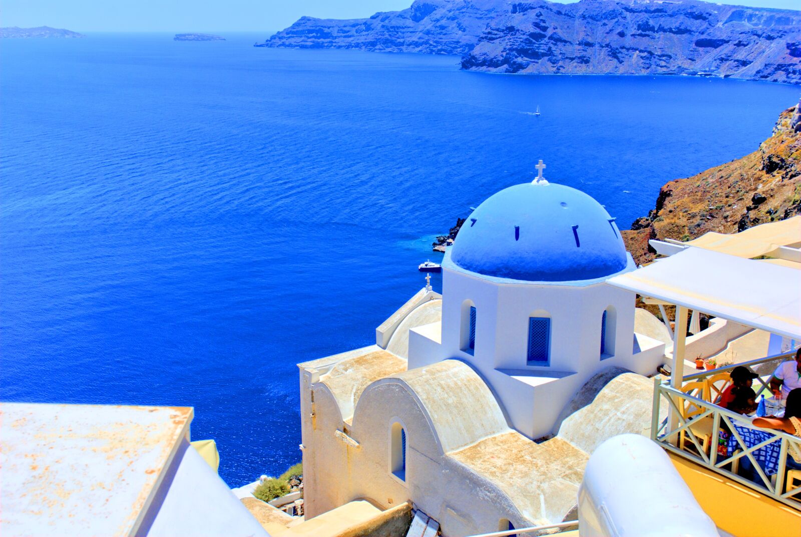 Nikon D80 sample photo. Greece, santorini, the sun photography